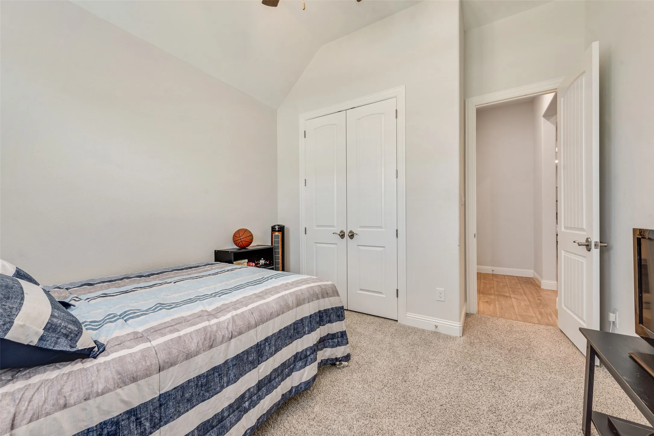 Front bedroom with 11 ft ceilings at 1721 Pattenson Trl, Haslet, TX 76052 in Wellington subdivision