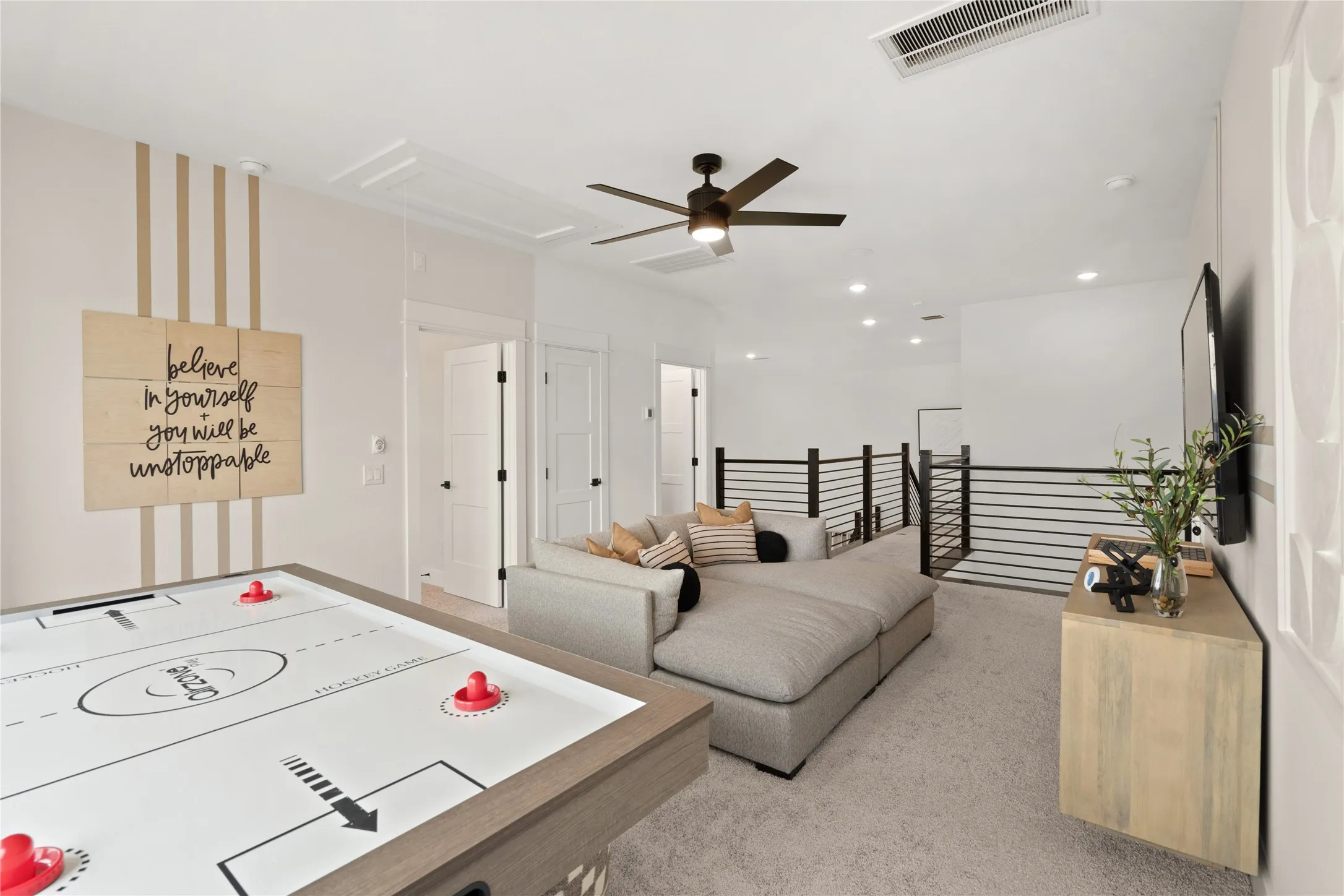 *Model Representation - Spacious game room on second level