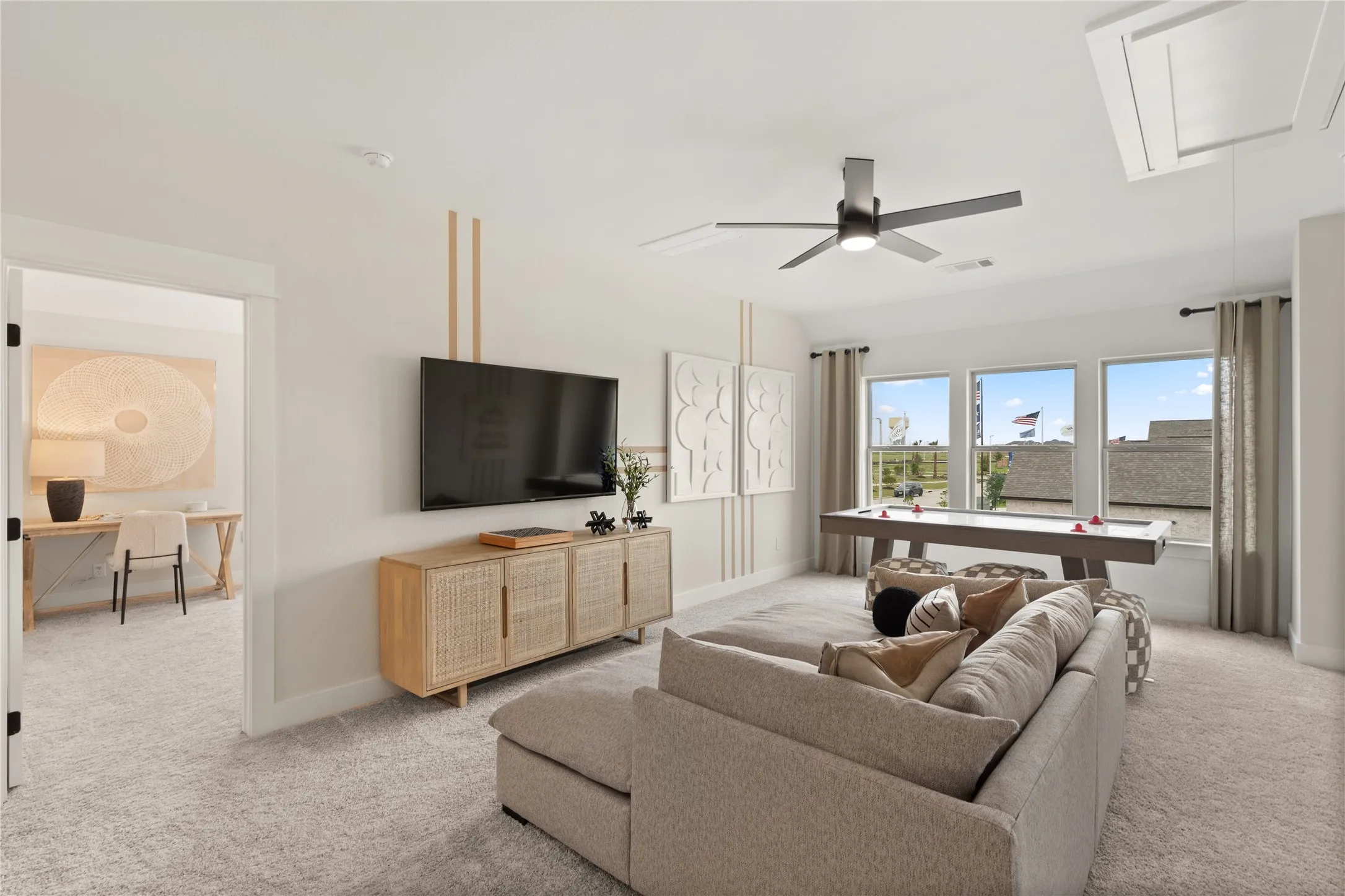 *Model Representation - Spacious game room on second level view 2