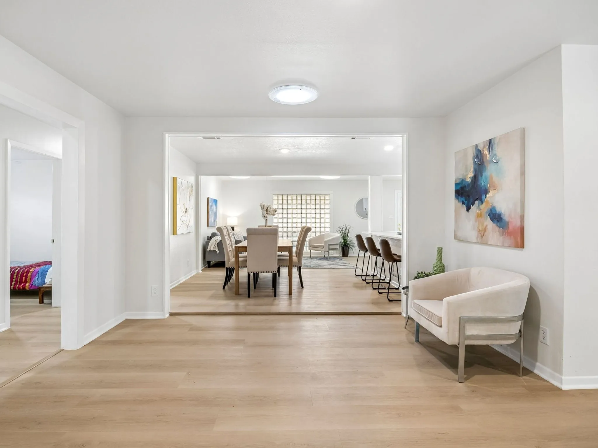 LVP flooring throughout living areas