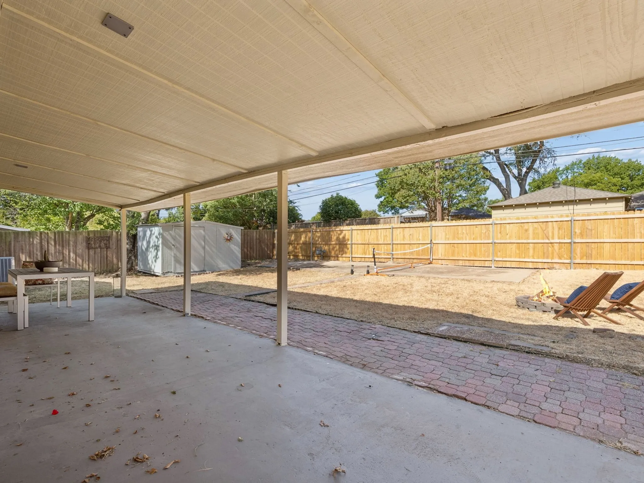 super sized covered patio