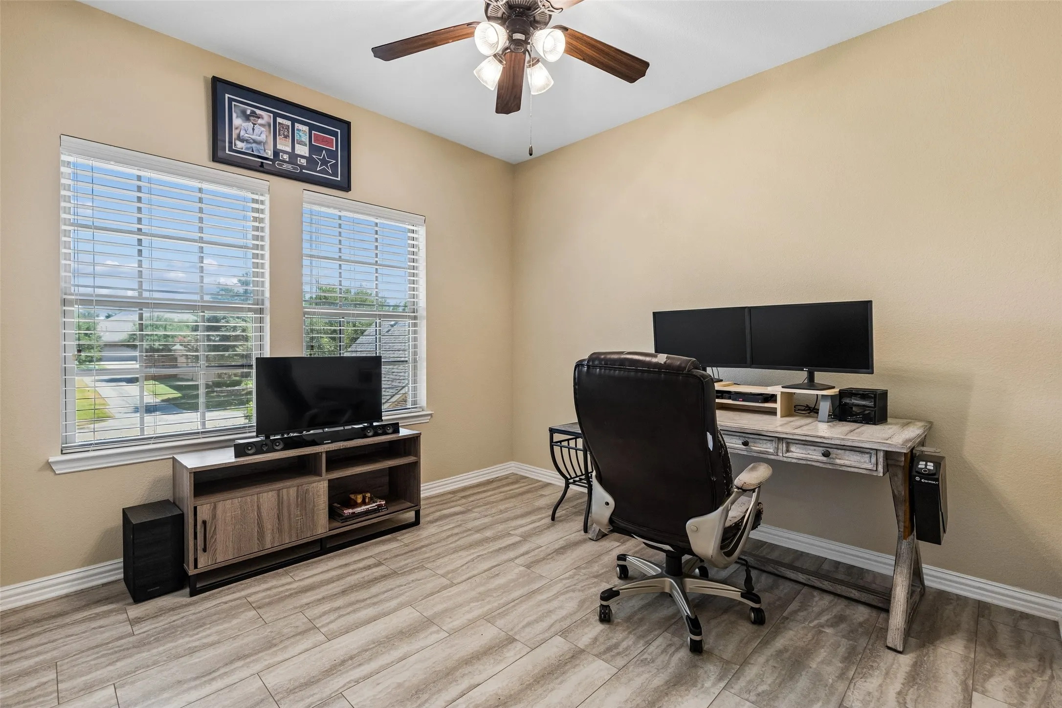 Secondary bedroom currently used as an office
