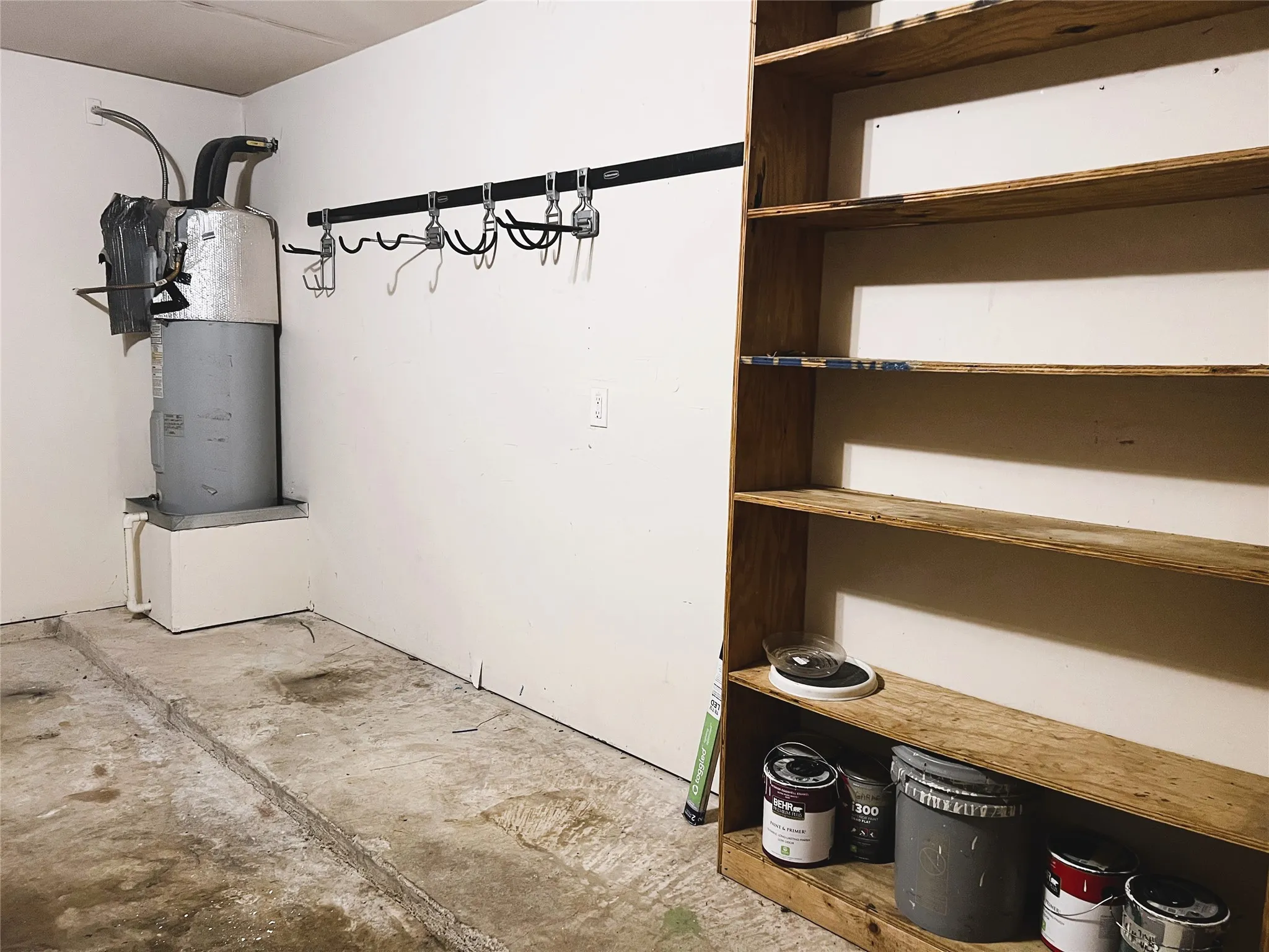 Two vehicle garage.
