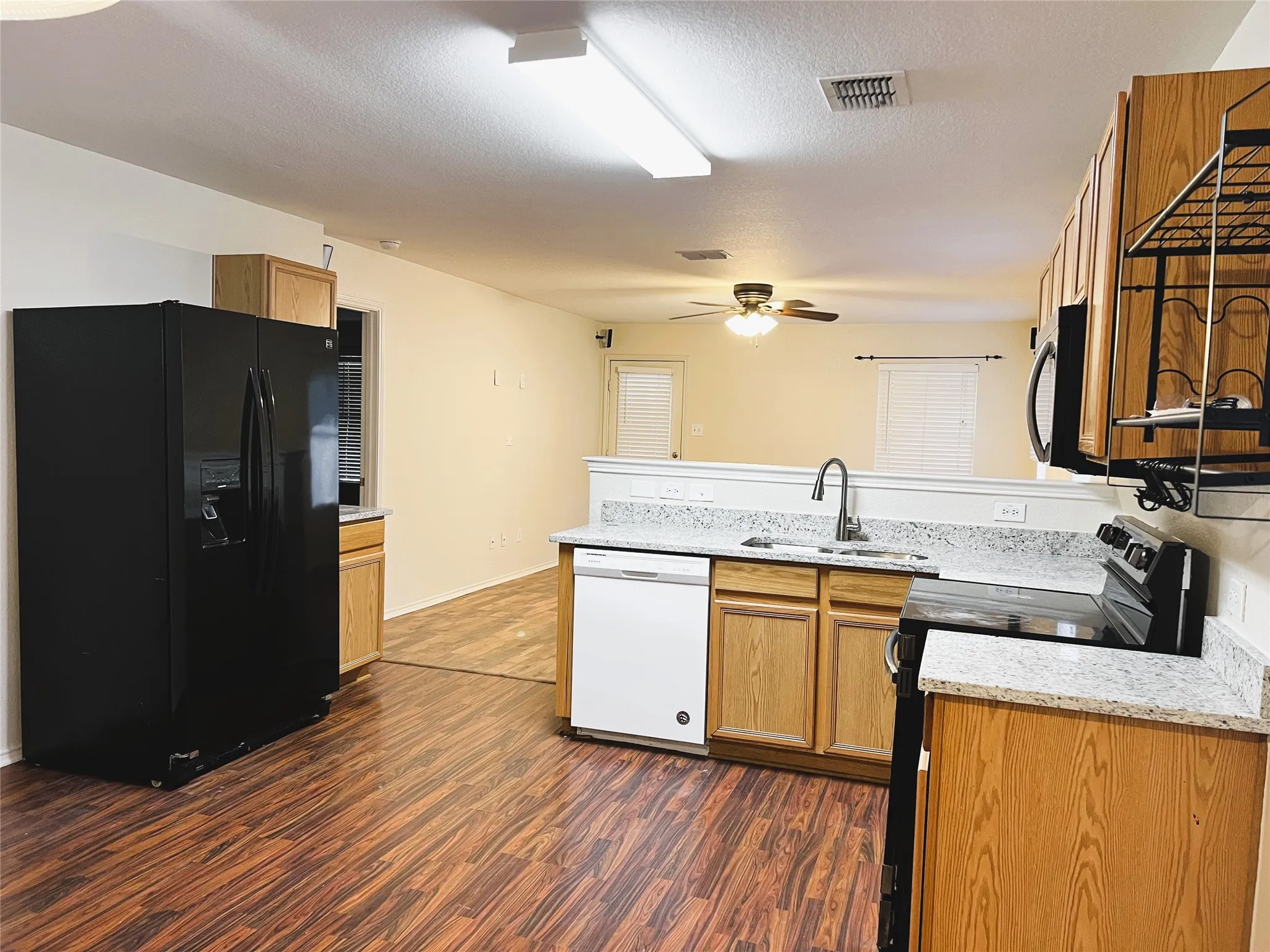 Refrigerator is included.