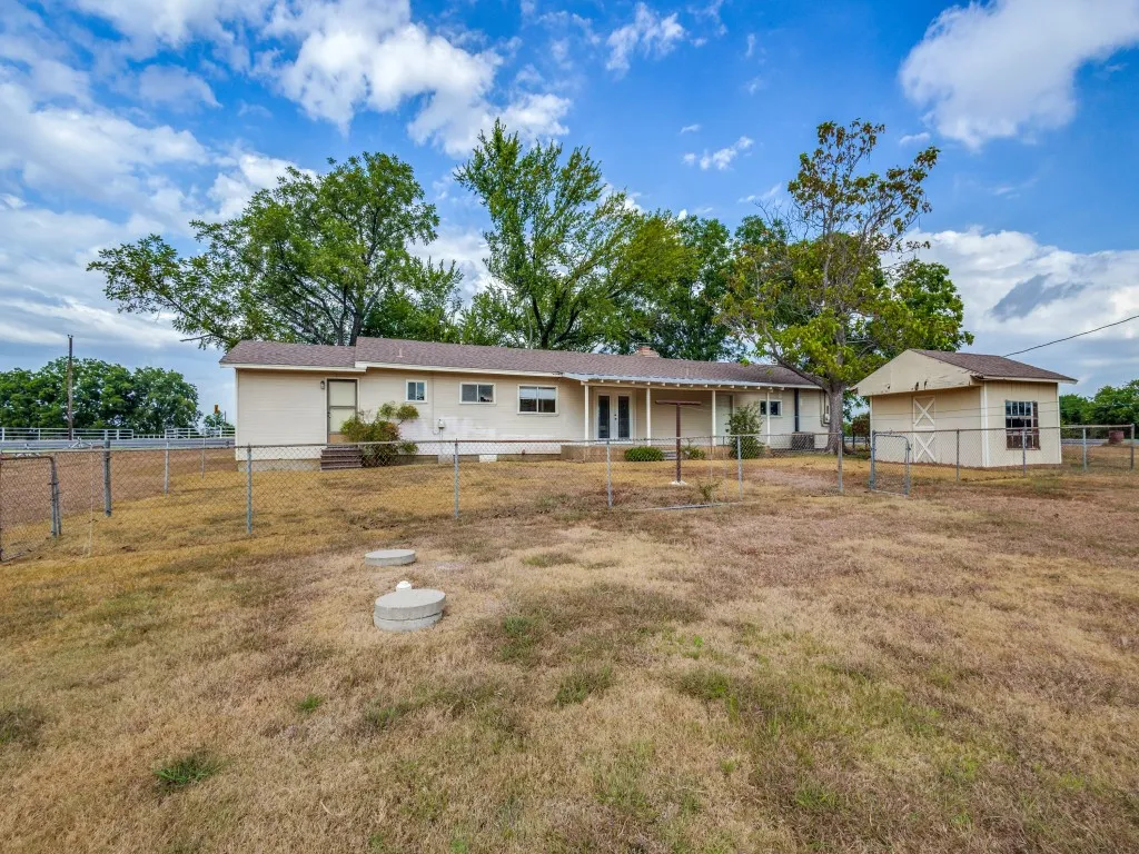 Full view of back of home