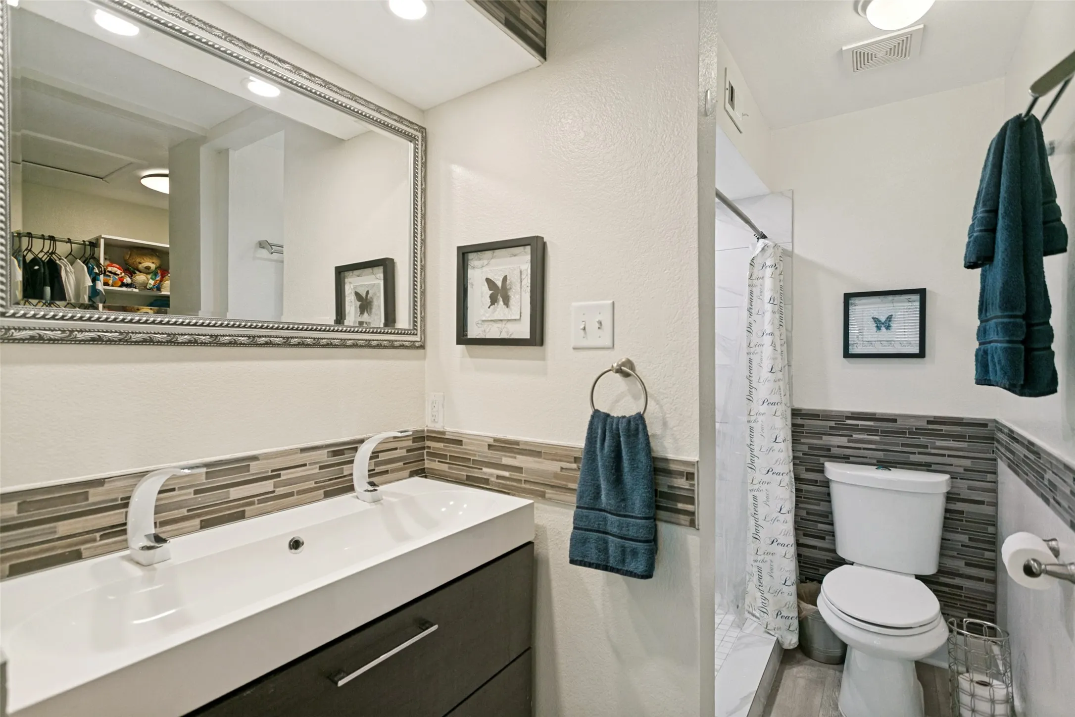 updated primary bathroom