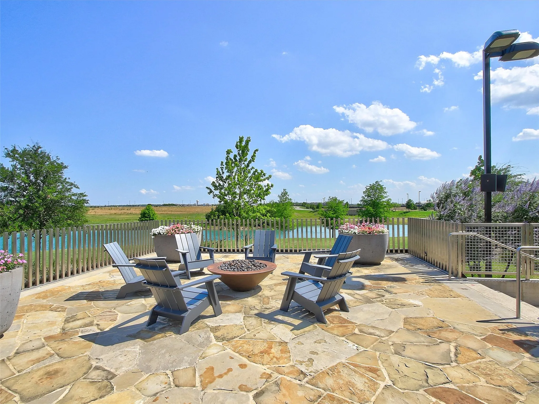 Weekends can move from the water to outdoor gathering spaces, recreation, and neighborhood events.