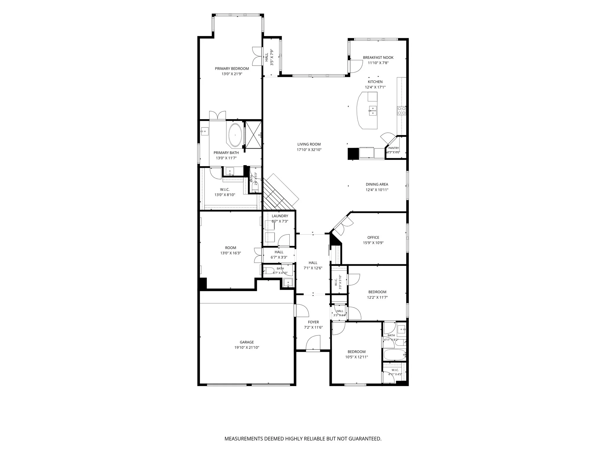 Floor plan of 840 Agave Dr — 2,831 sq ft single-story layout with 3 bedrooms, 2.5 baths, private study, media room, separate dining area, and breakfast nook.