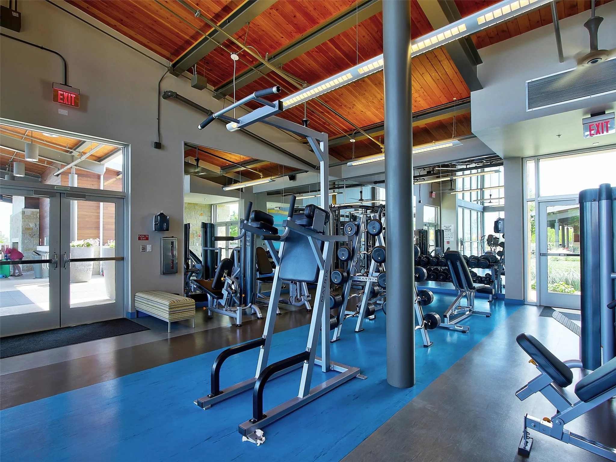 Keep the workout close to home with community fitness facilities available within Windsong Ranch.