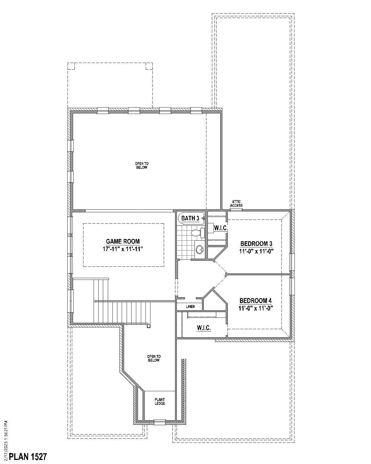 2nd level floor plan