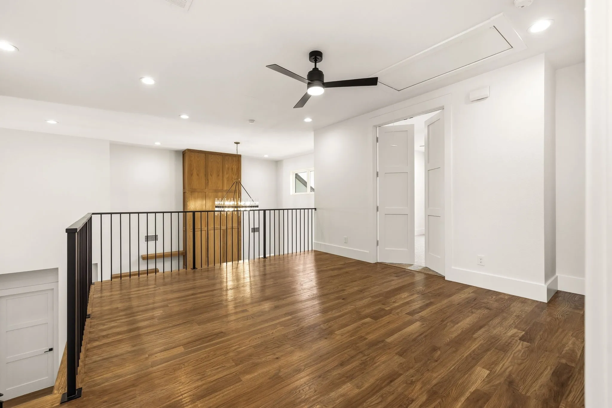 Secondary living area at the top of the stairs