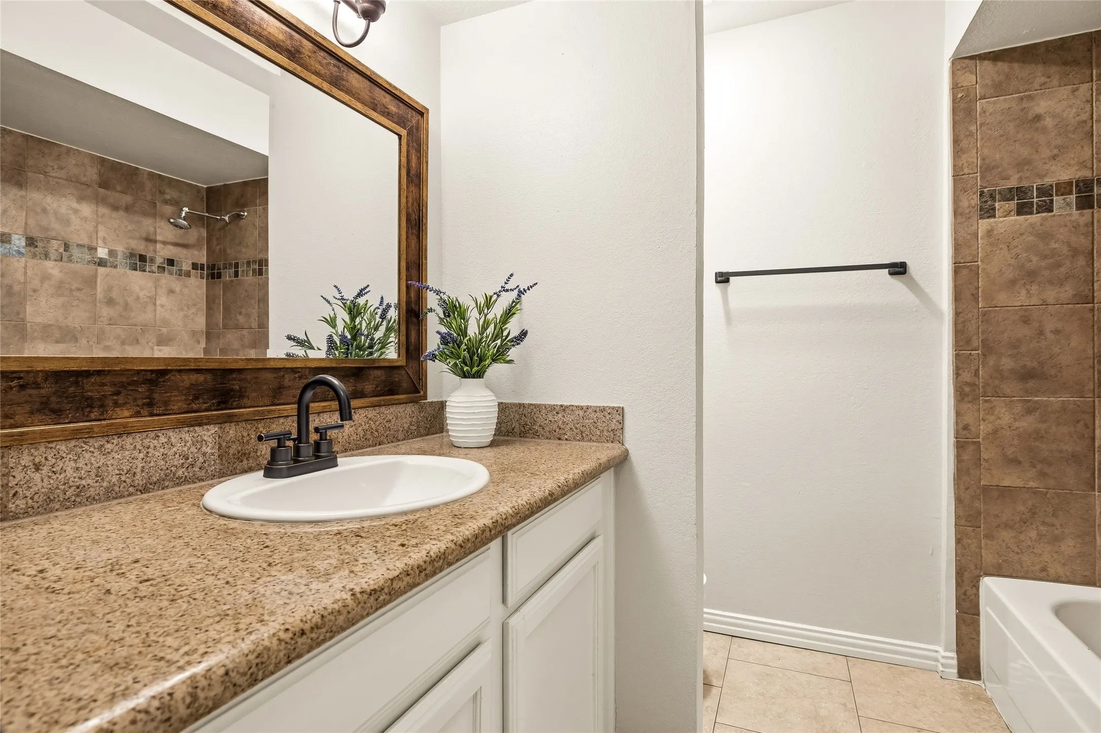 Hall bathroom - shared by secondary bedrooms and guests