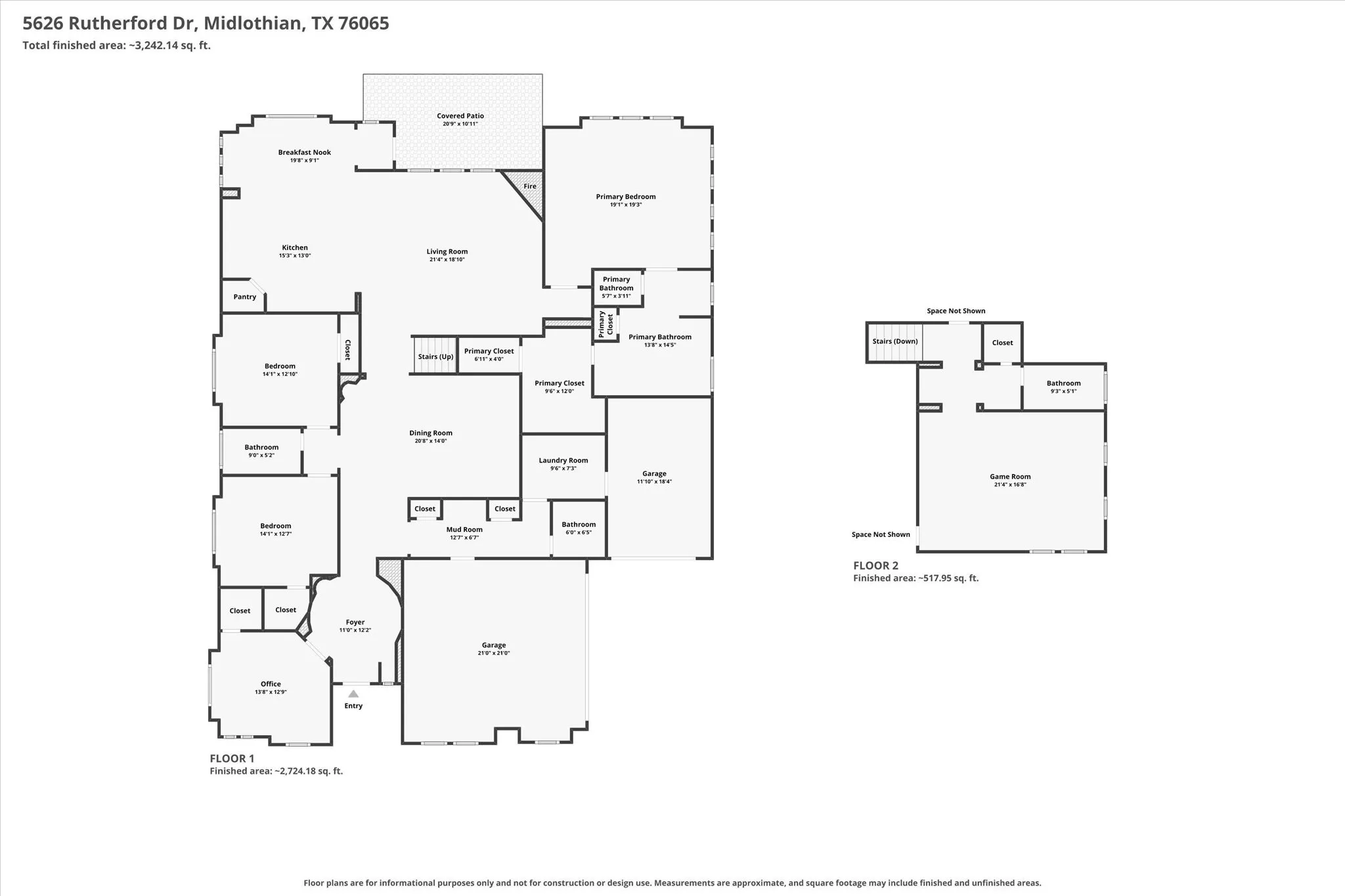 Single Family Residence For Sale in Ellis County , 5626 Rutherford Drive, Midlothian, Texas 76065, 4 Bedroom, 4 Bathroom, 3 Garage spaces, 3,381 Sqft, built in 2022, mls#21383316, Real Estate Agent in Midlothian, Homes For Sale in Ellis county, Homes For Sale in Midlothian, Realtor in Midlothian Texas, Real Estate Brokerage Independent Realty Texas, Luminita Cordes Realtor
