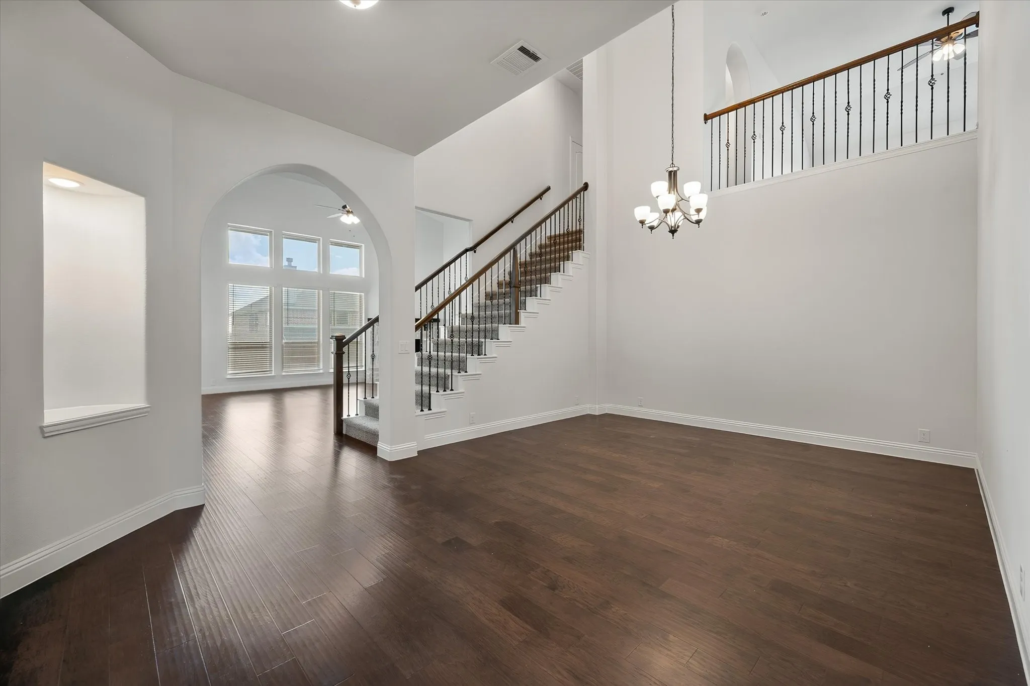 The spacious formal dining area is great for hosting holiday meals.