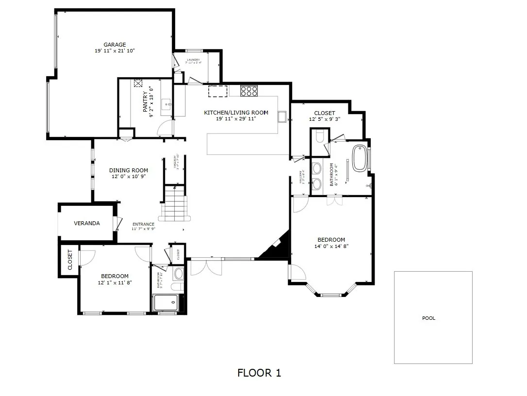 1714 Weiskopf Dr. - 1st Floor Floorplan