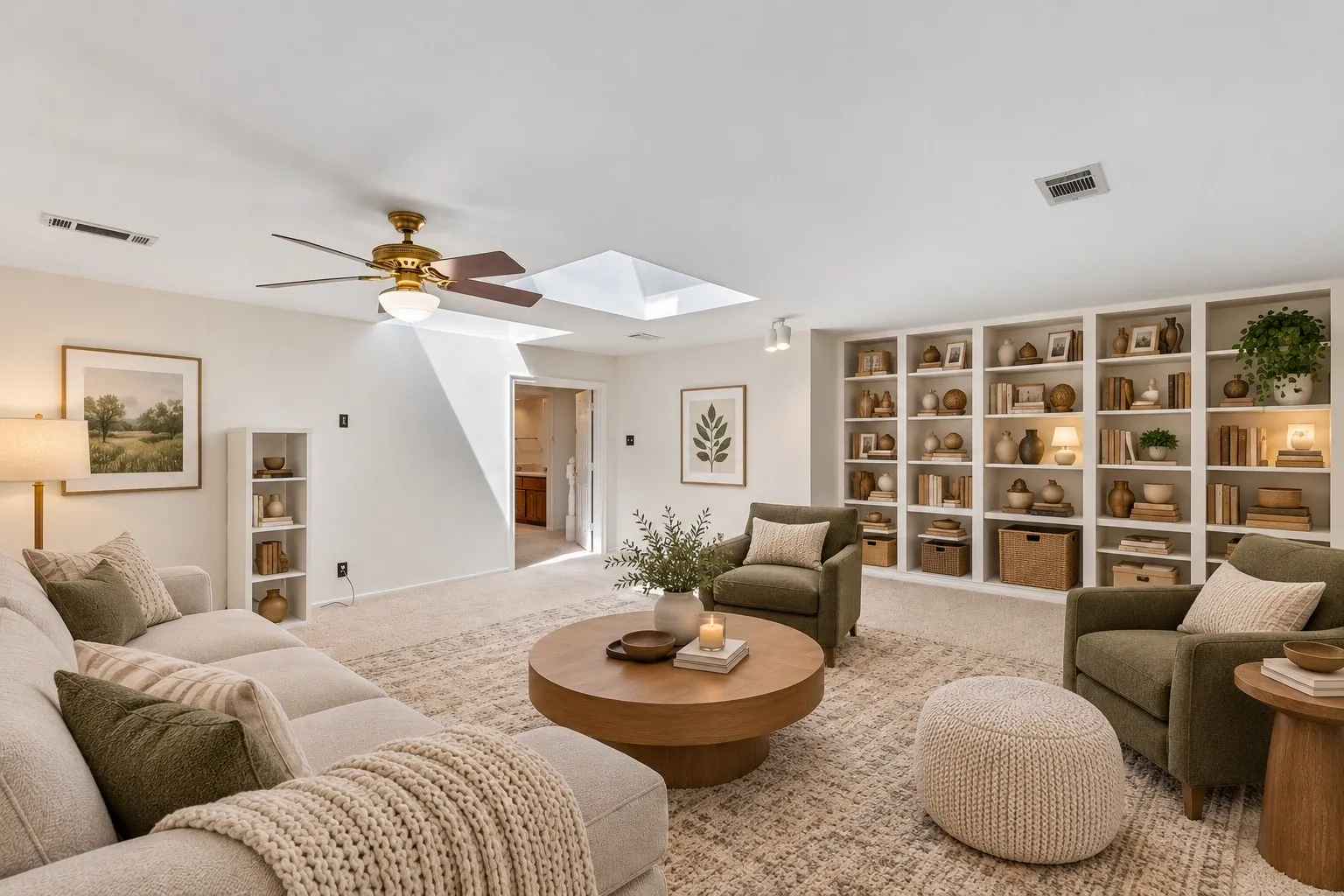 Family Room—Virtually Staged