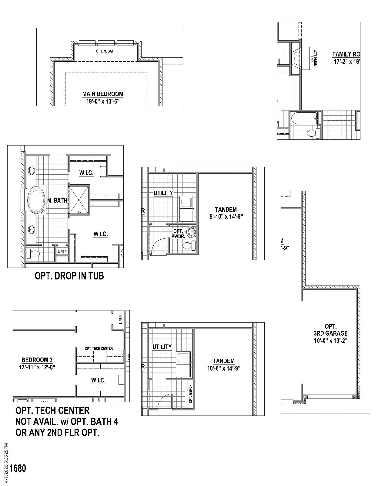 Floor plan options