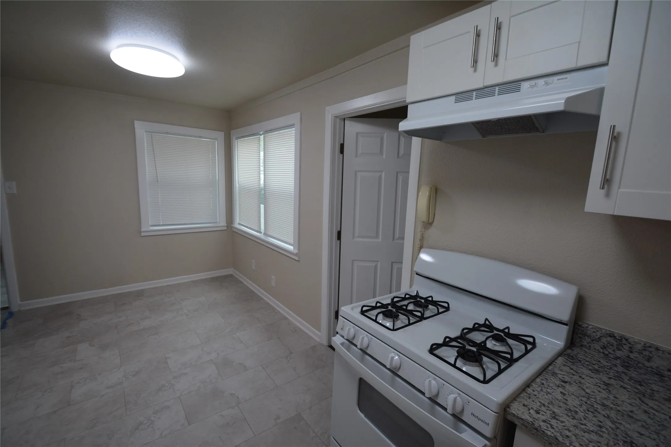 small breakfast nook in kitchen area