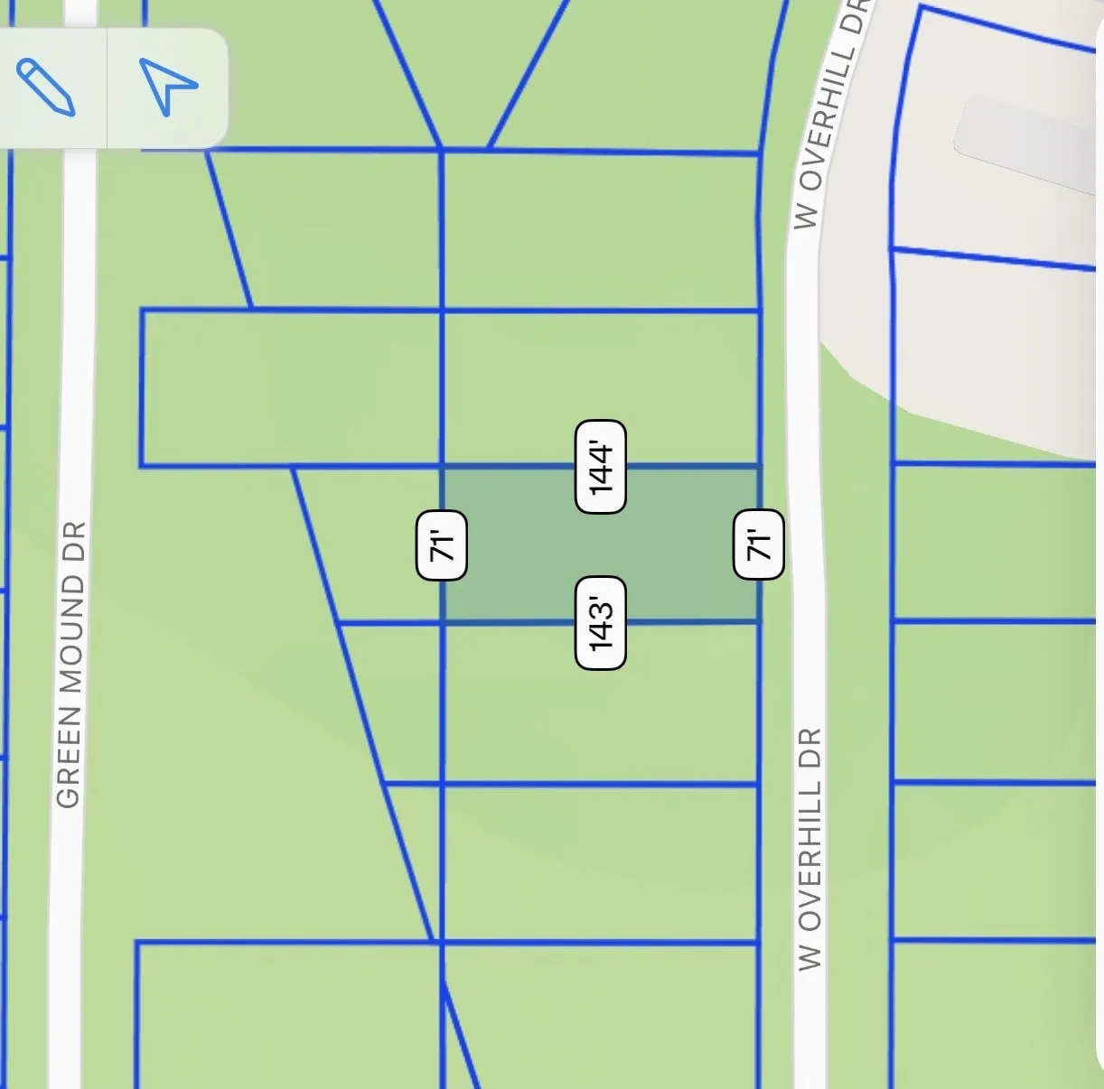 Plat Map. Illustrating the boundaries and dimensions of the property