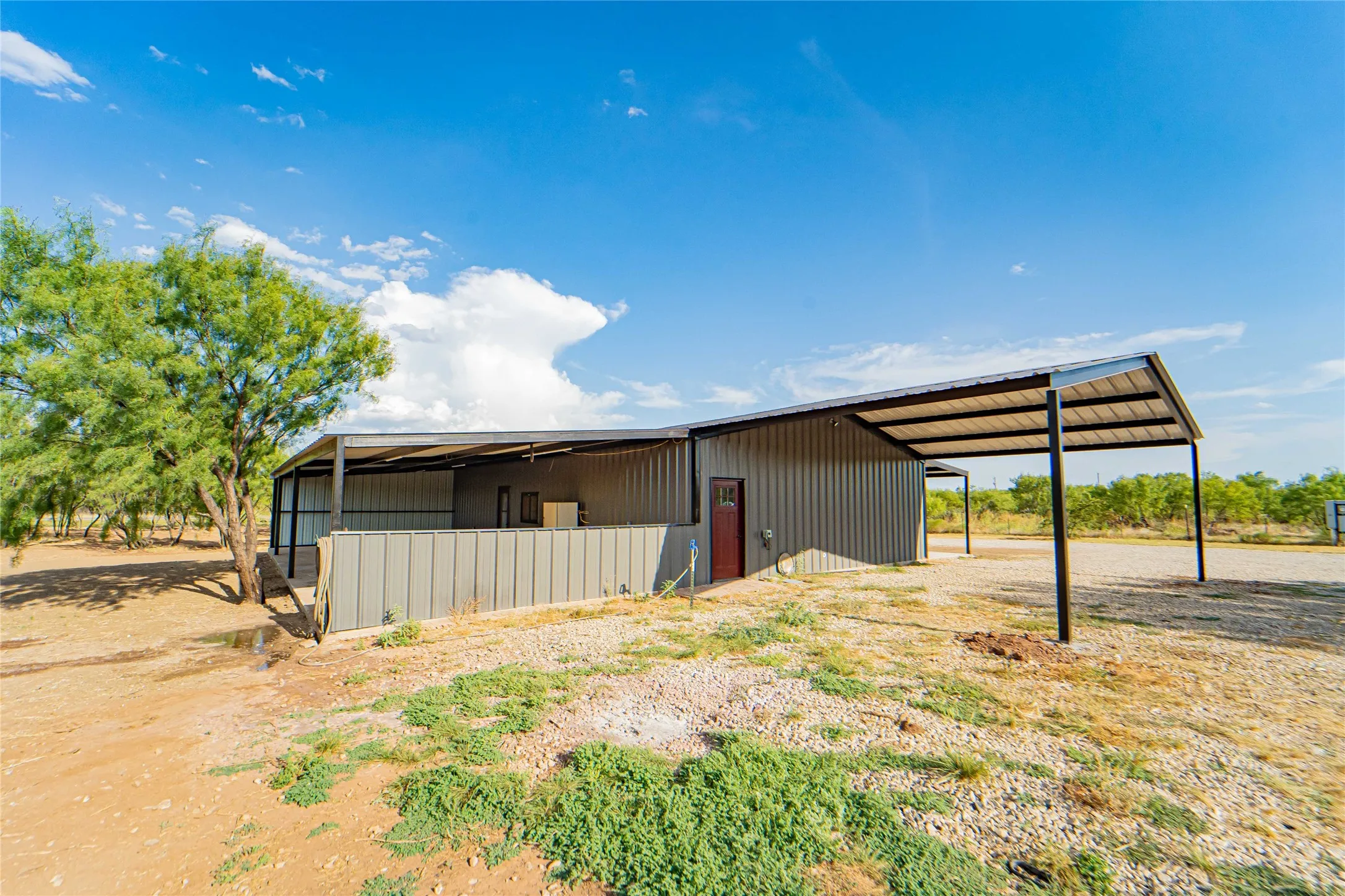 Carport and covered patio