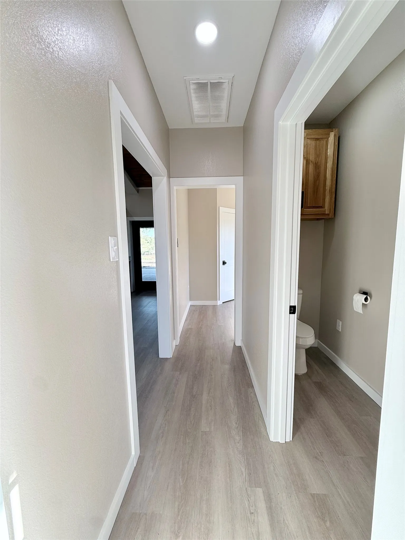 Hall on guest side of home