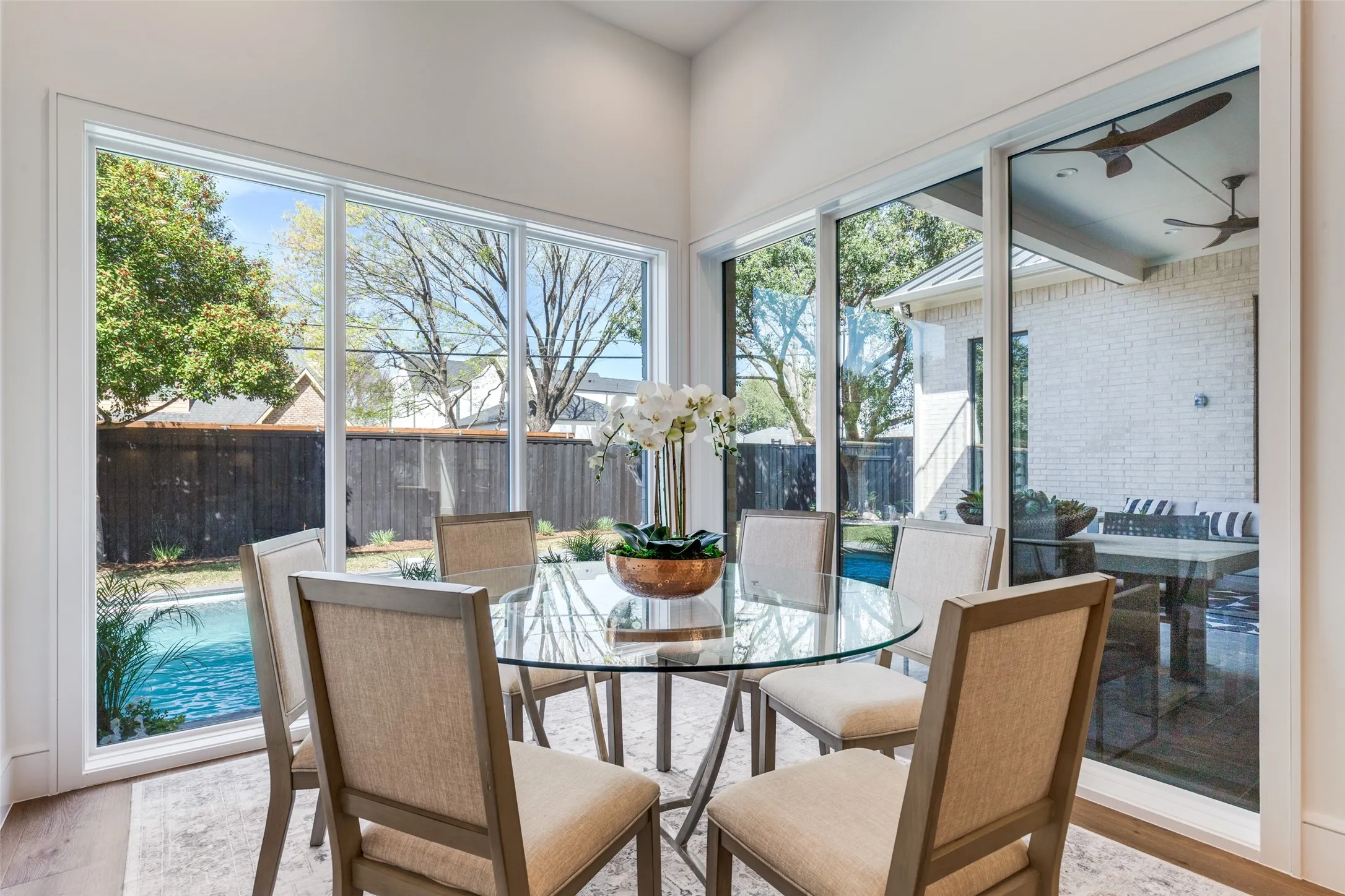 Overlooking Pool and Patio