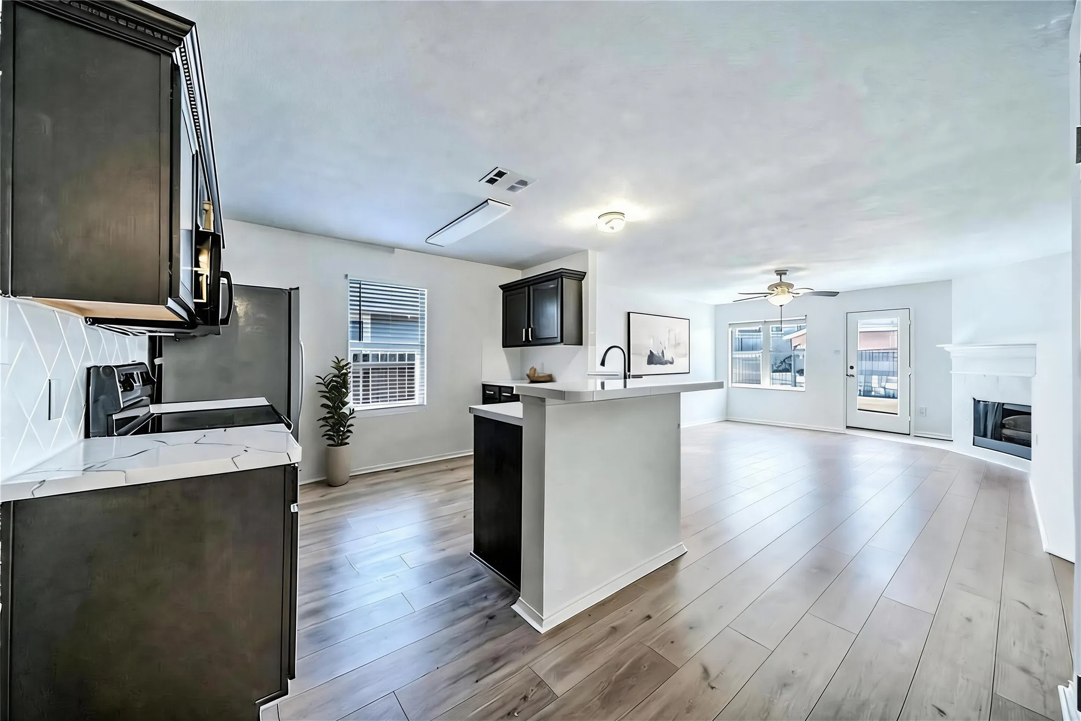 updated and freshly renovated kitchen