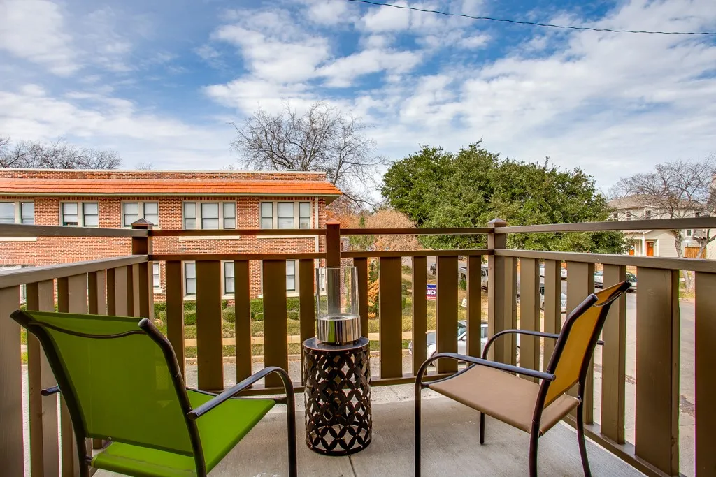 North Facing Balcony- 1 of 2 upstairs balconies