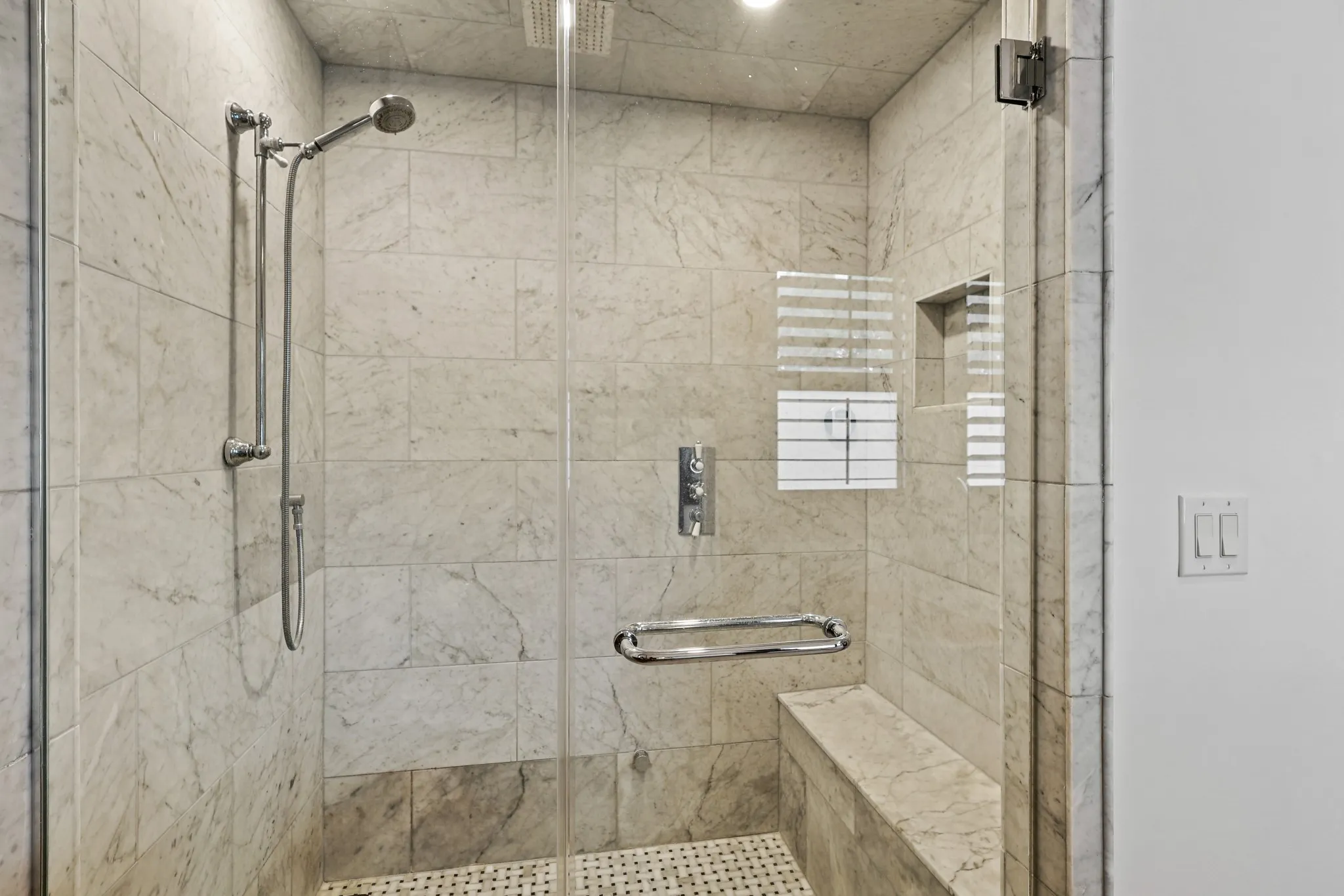 Steam Shower + Soaking Tub