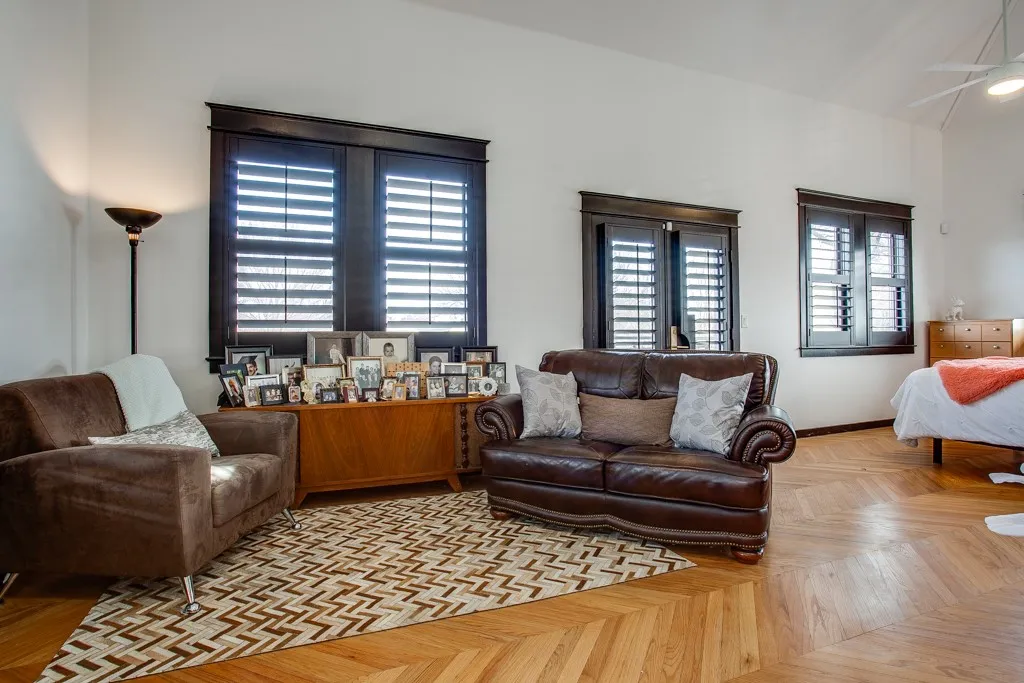 2nd Floor Living Room Opens to the Bedroom