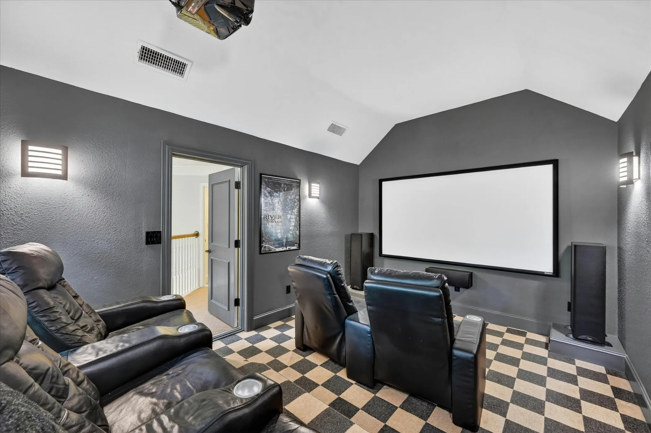 Upstairs media room