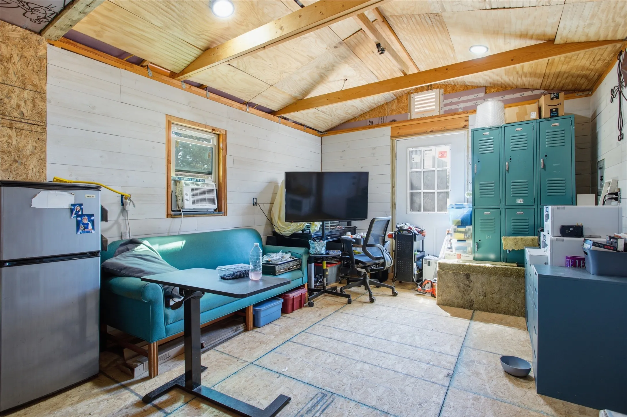 Shed interior