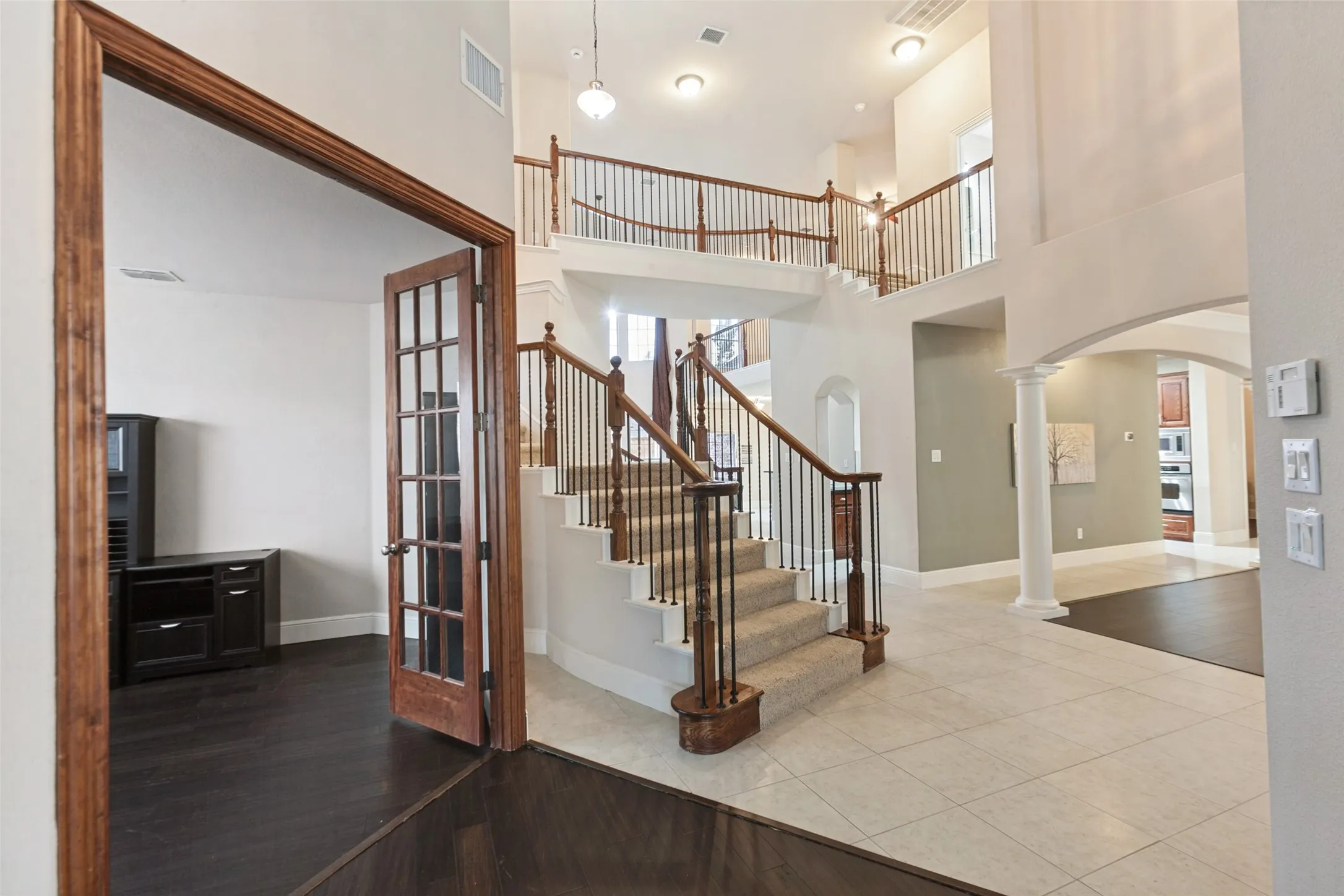 Doors leading to the office
