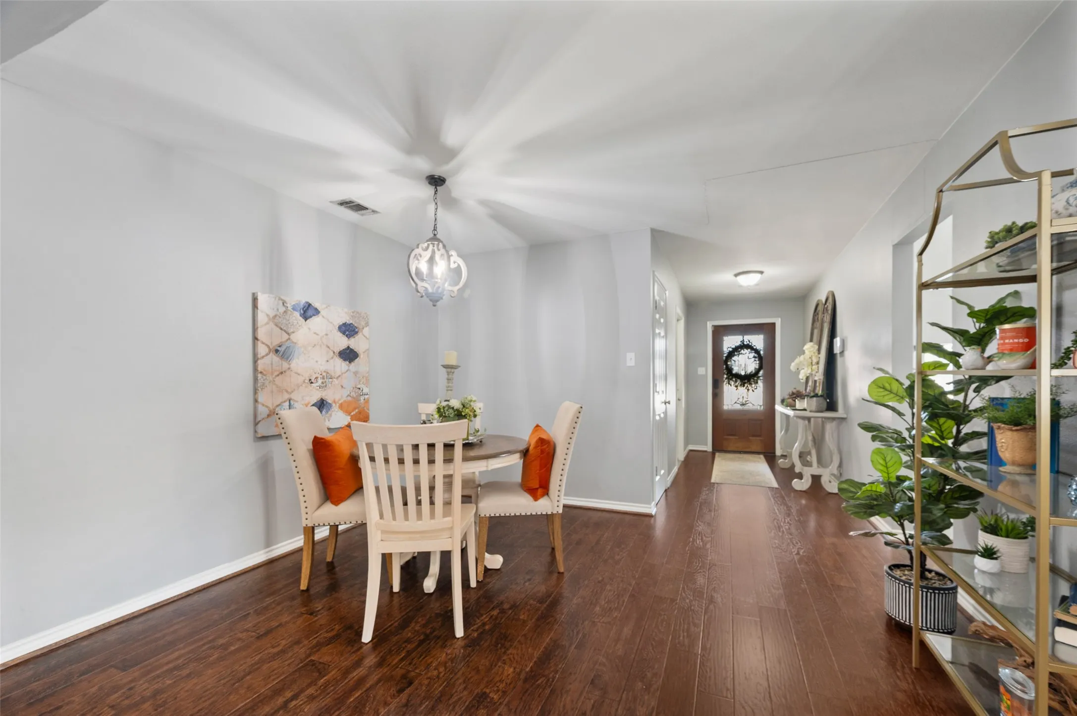 The dining room is open to the family room great for entertaining guests and just outside of the kitchen.
