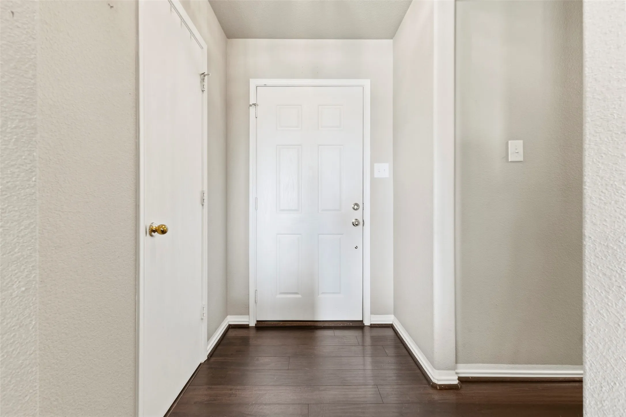 View of the front door