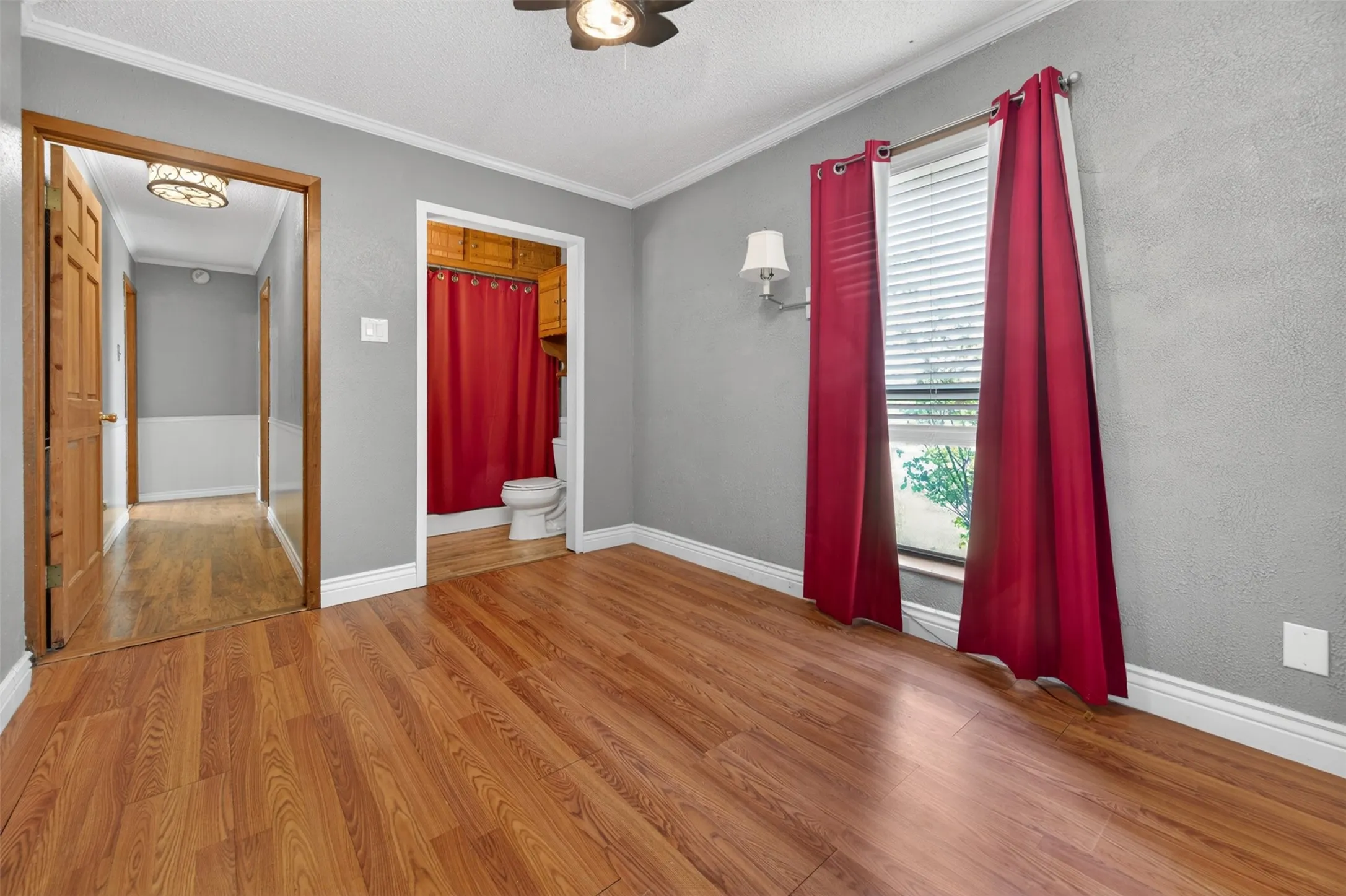 Bedroom #4 is separate from the others and has an en-suite bathroom