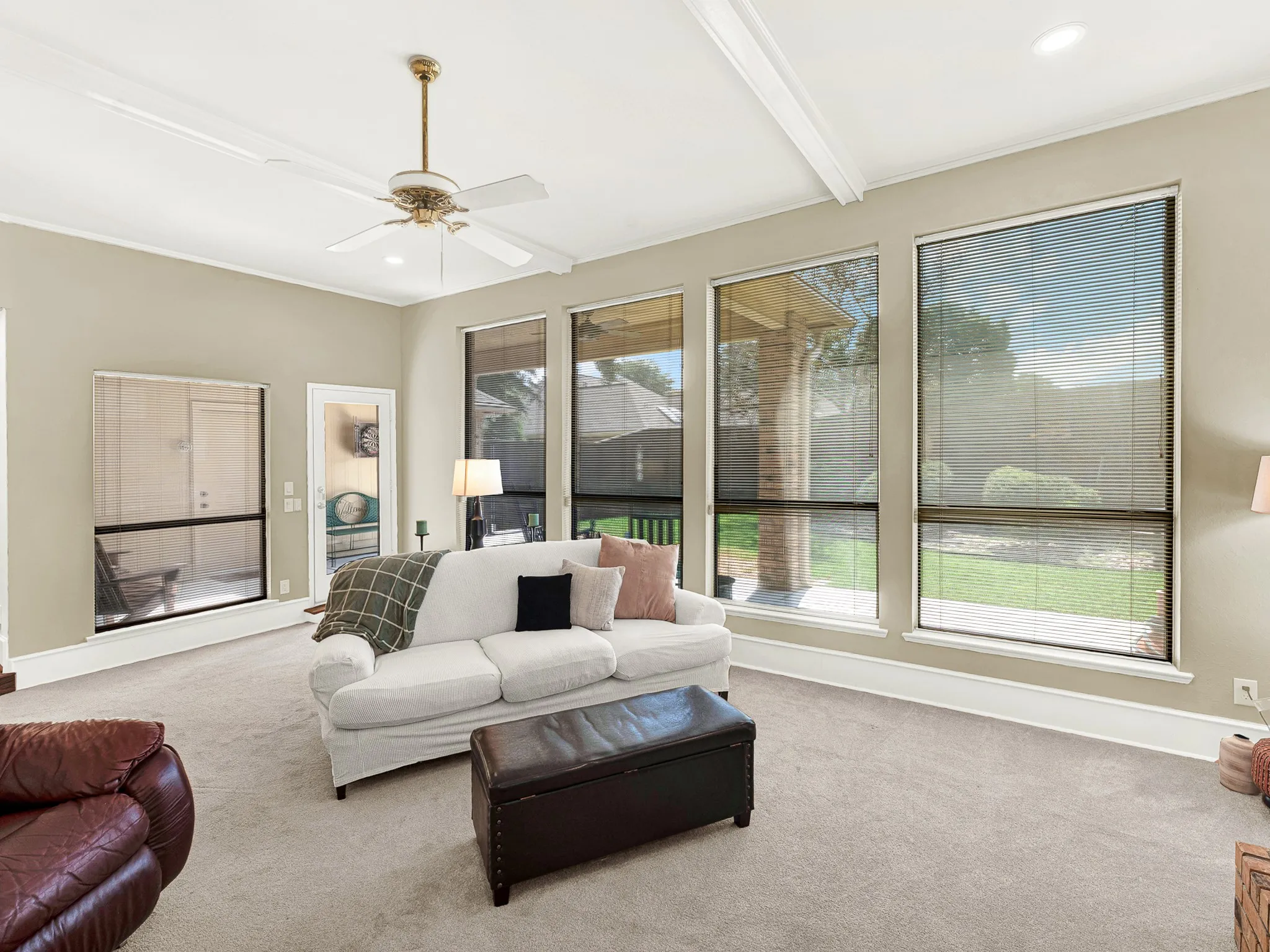 Natural light just flows into the living area