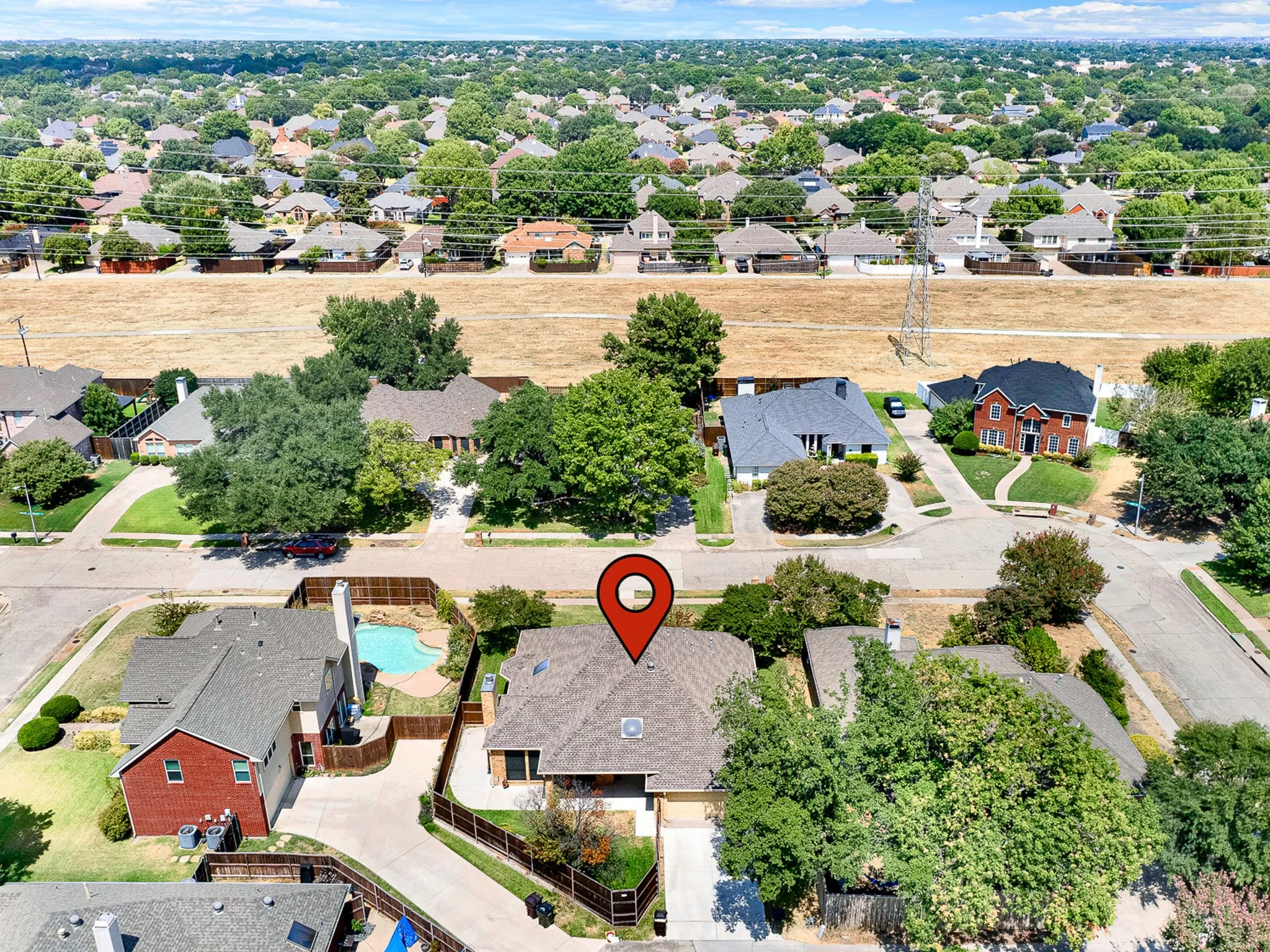 Just steps from miles of Blue Bonnet  walking & bike trails