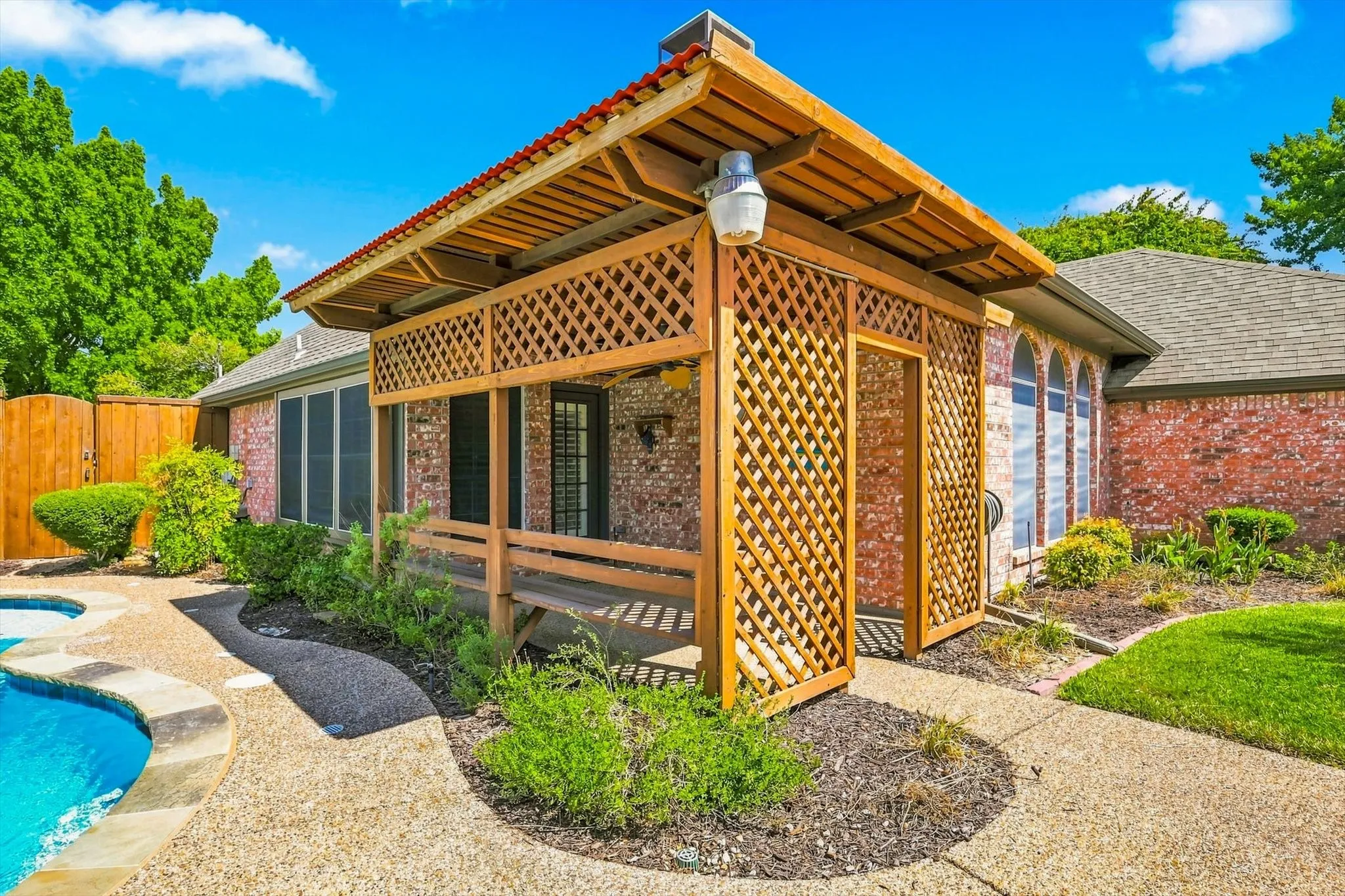 Privacy on Patio, in Pool and Yard