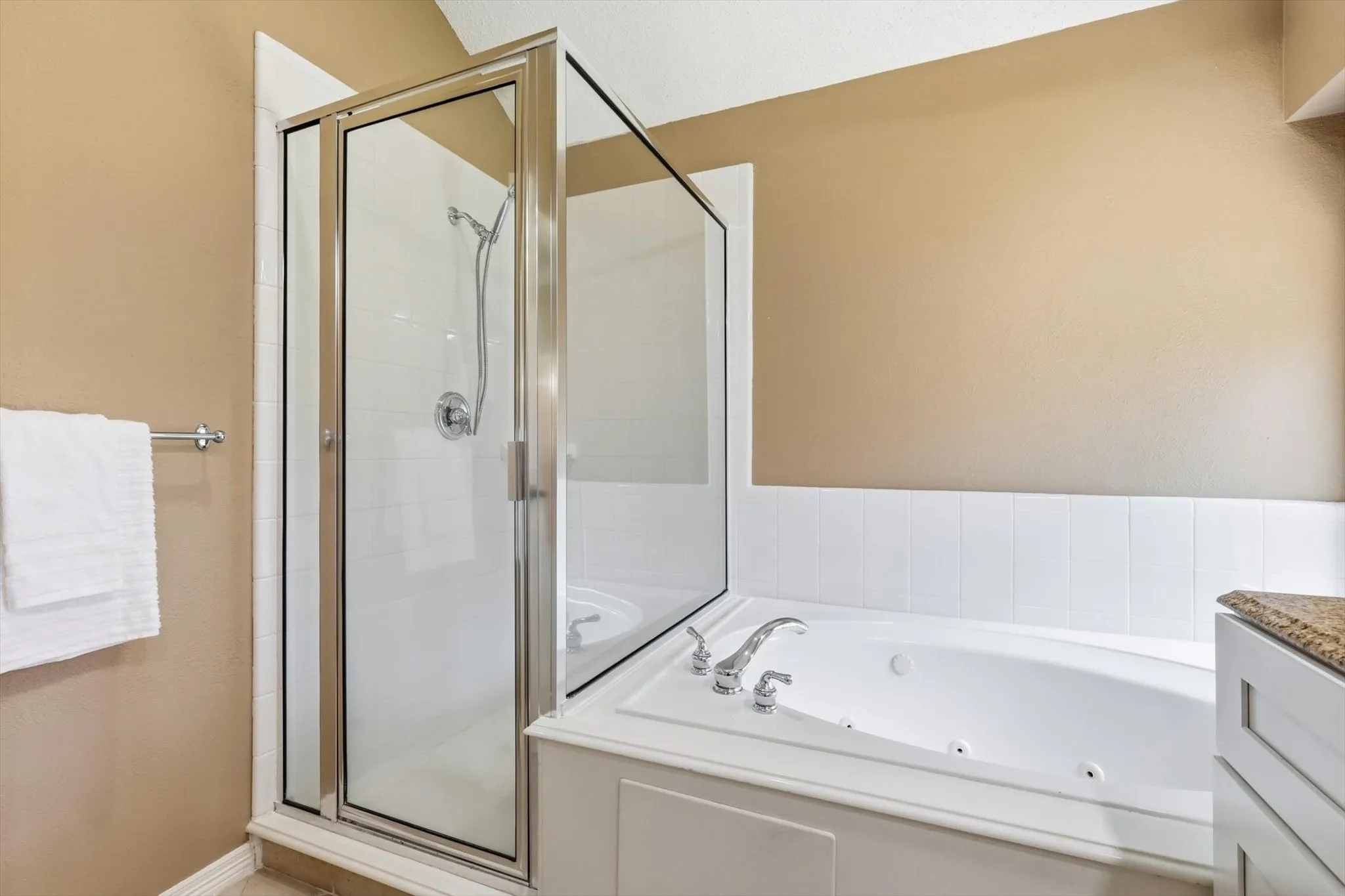 Separate Shower & Tub