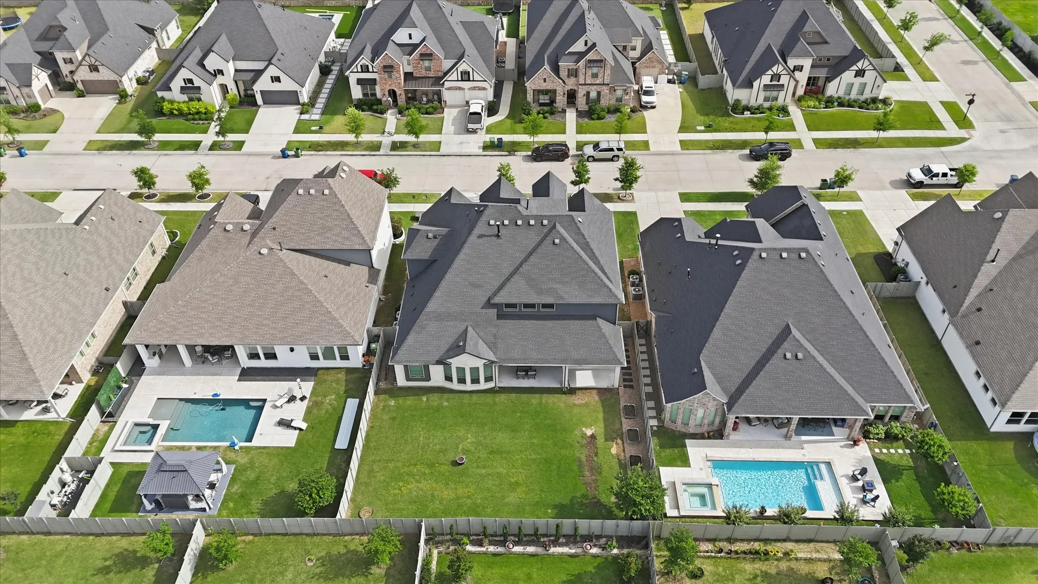 Plenty of space to add outdoor living or have soccer practice in this backyard.