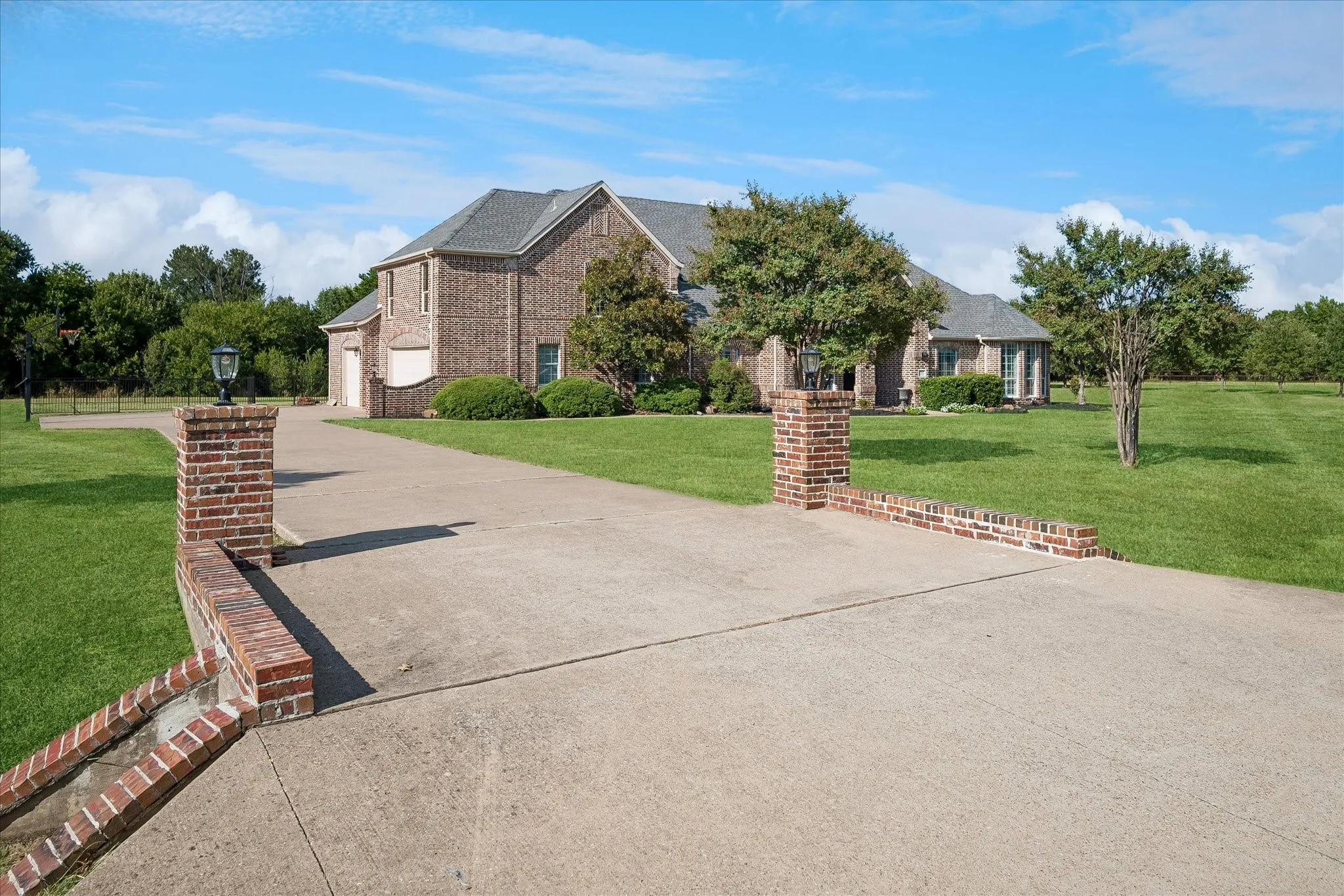 Brick Column Entrance