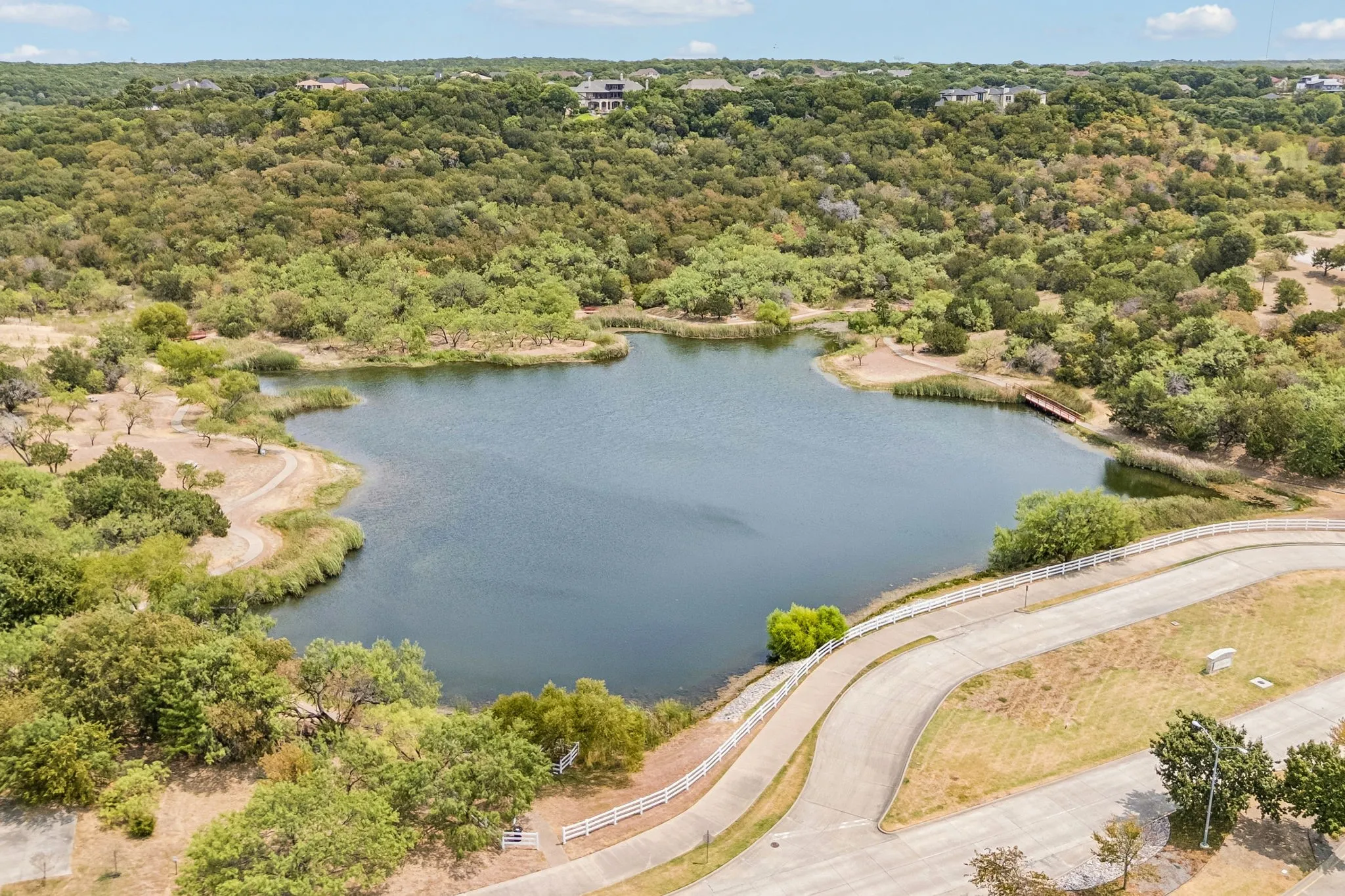 Residence Pond. Great for fishing or a nice walk