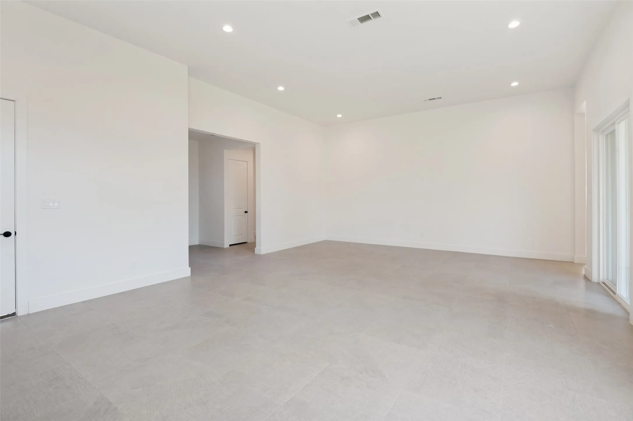 spacious living room