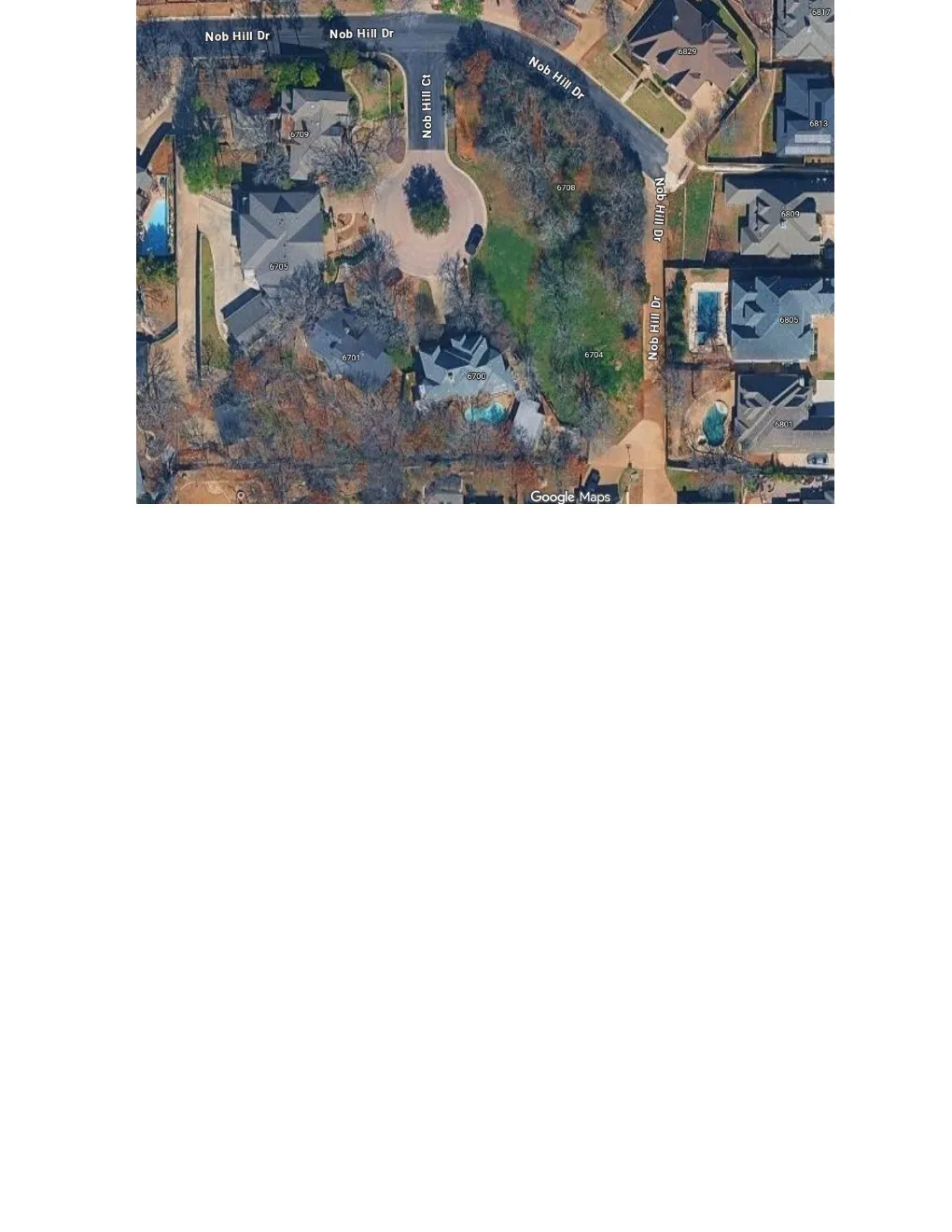 Aerial of both lots