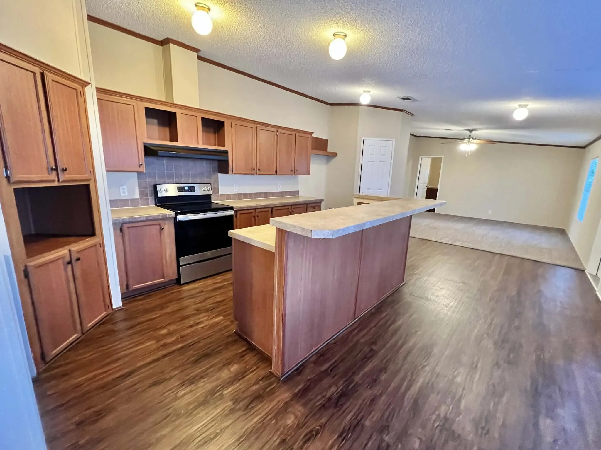 large open concept kitchen