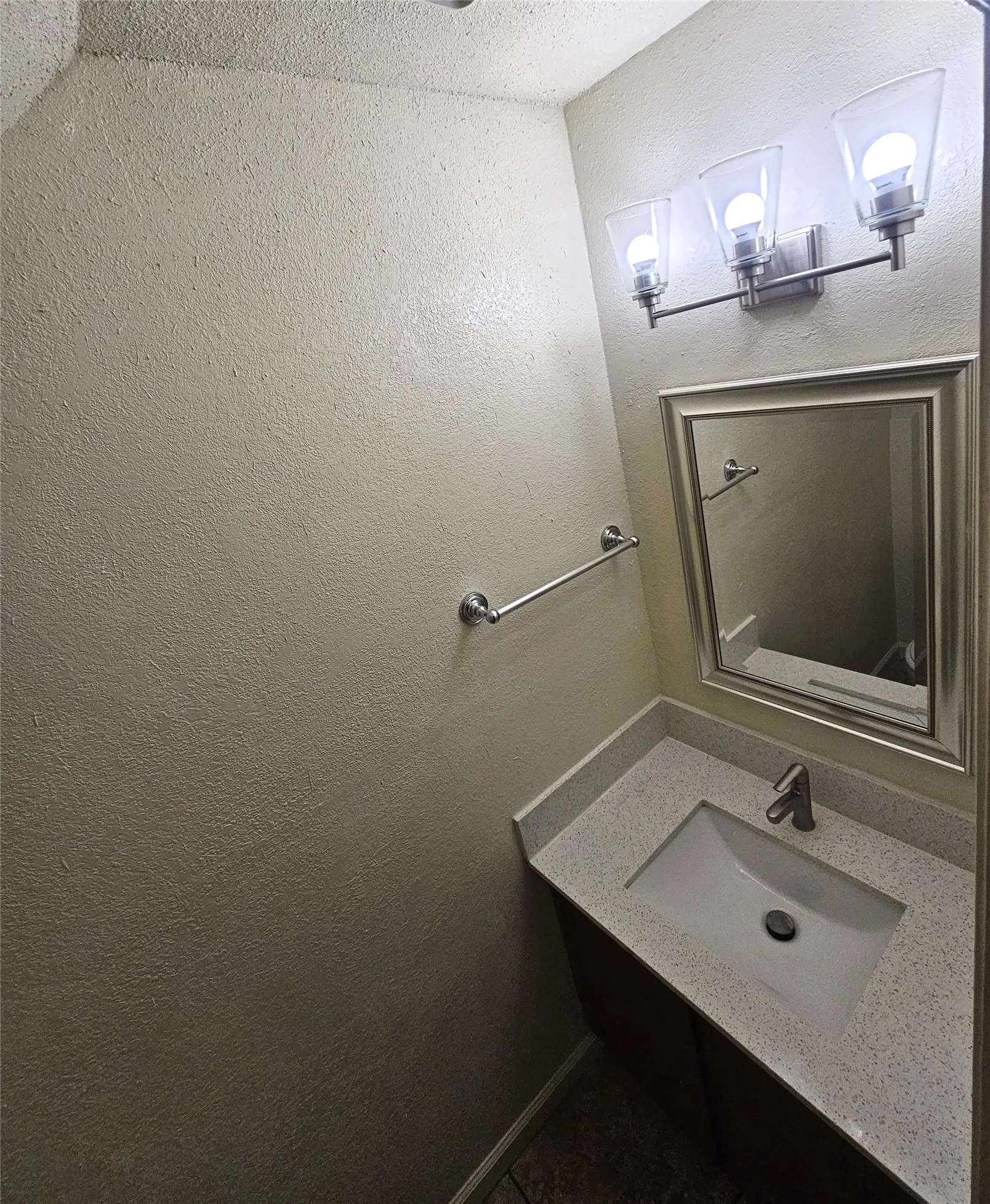 half bathroom downstairs (unit C)