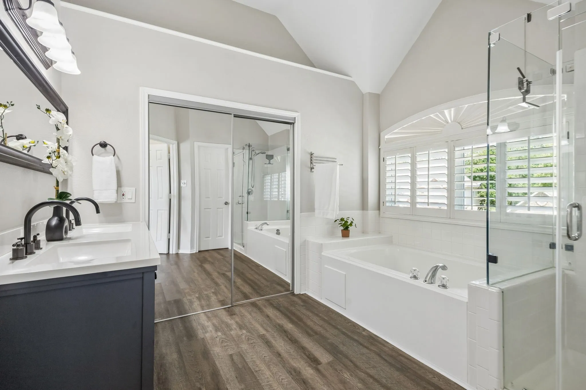 Spa inspired primary bathroom
