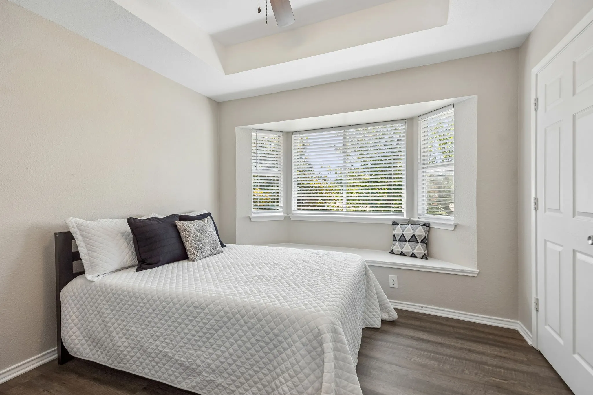 Secondary bedrooms have ceiling fans & LVP flooring. Impressive architectural details
