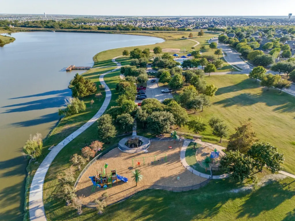 Ariel of community park